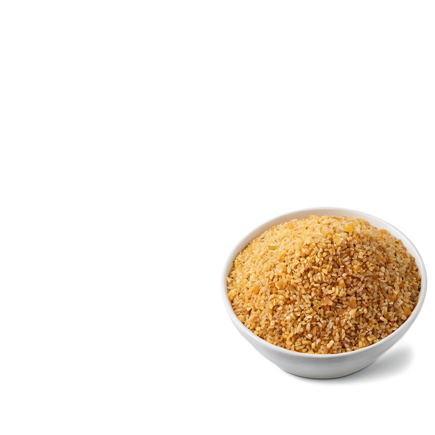 Bulgur grains isolated on transparent background, #6451