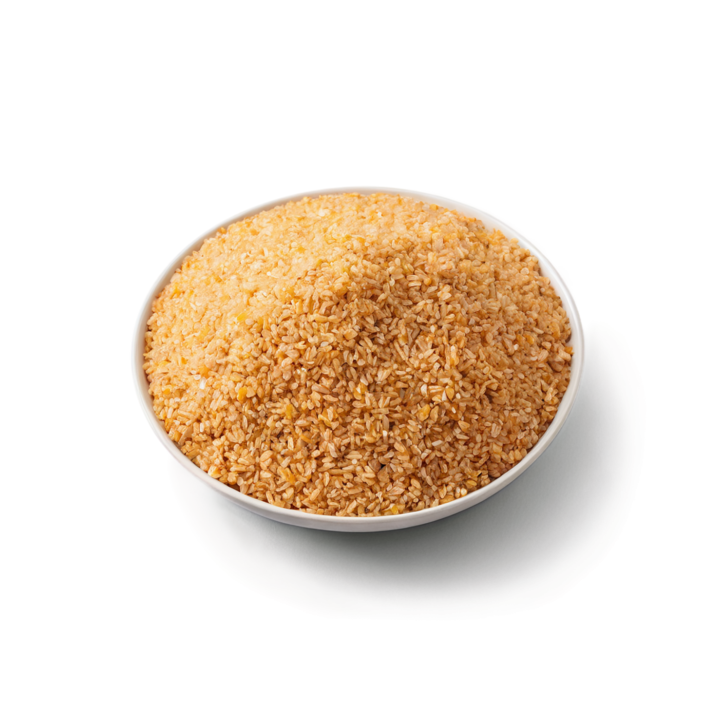 Bulgur grains isolated on transparent background, #6464