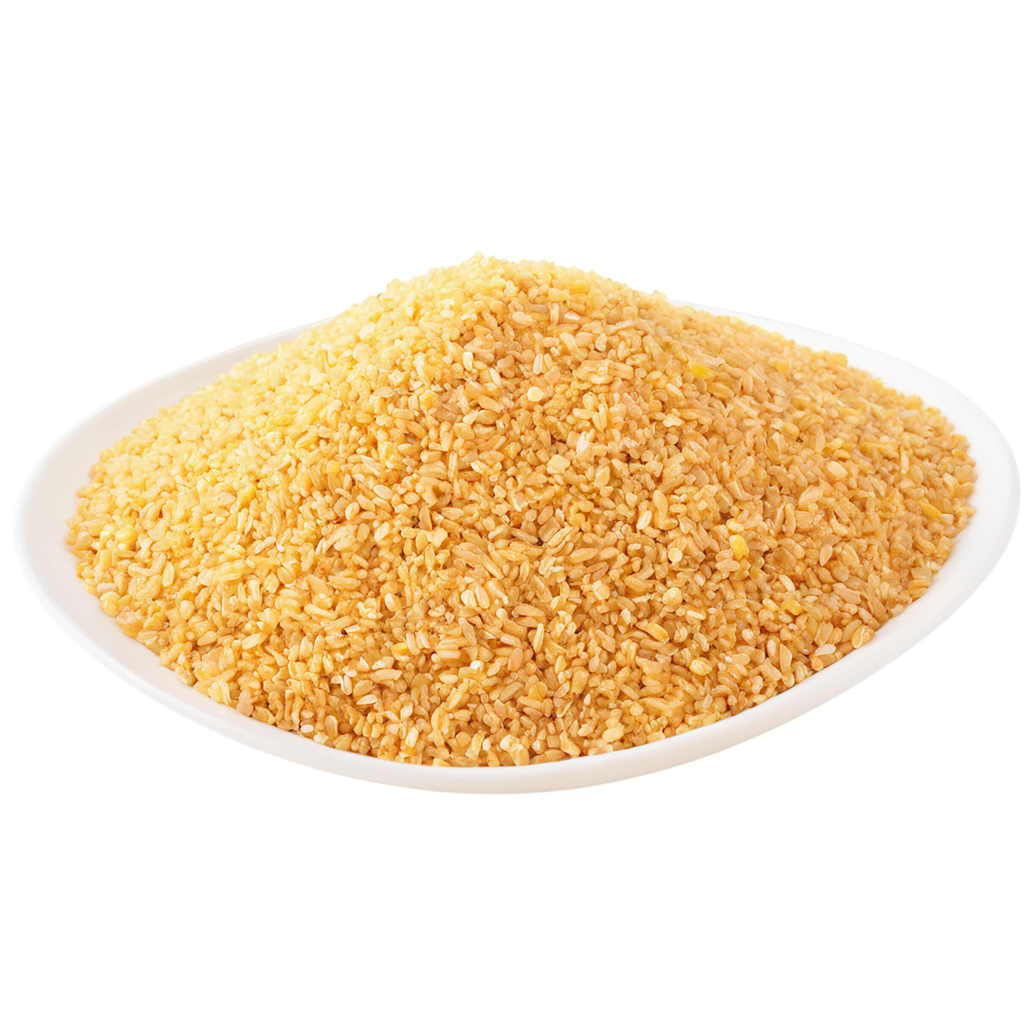 Bulgur grains isolated on transparent background, #6470