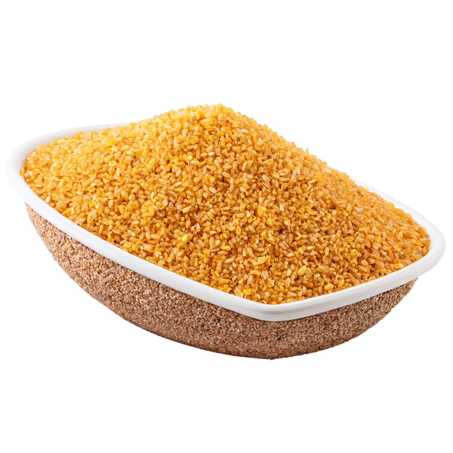 Bulgur grains isolated on transparent background, #6472