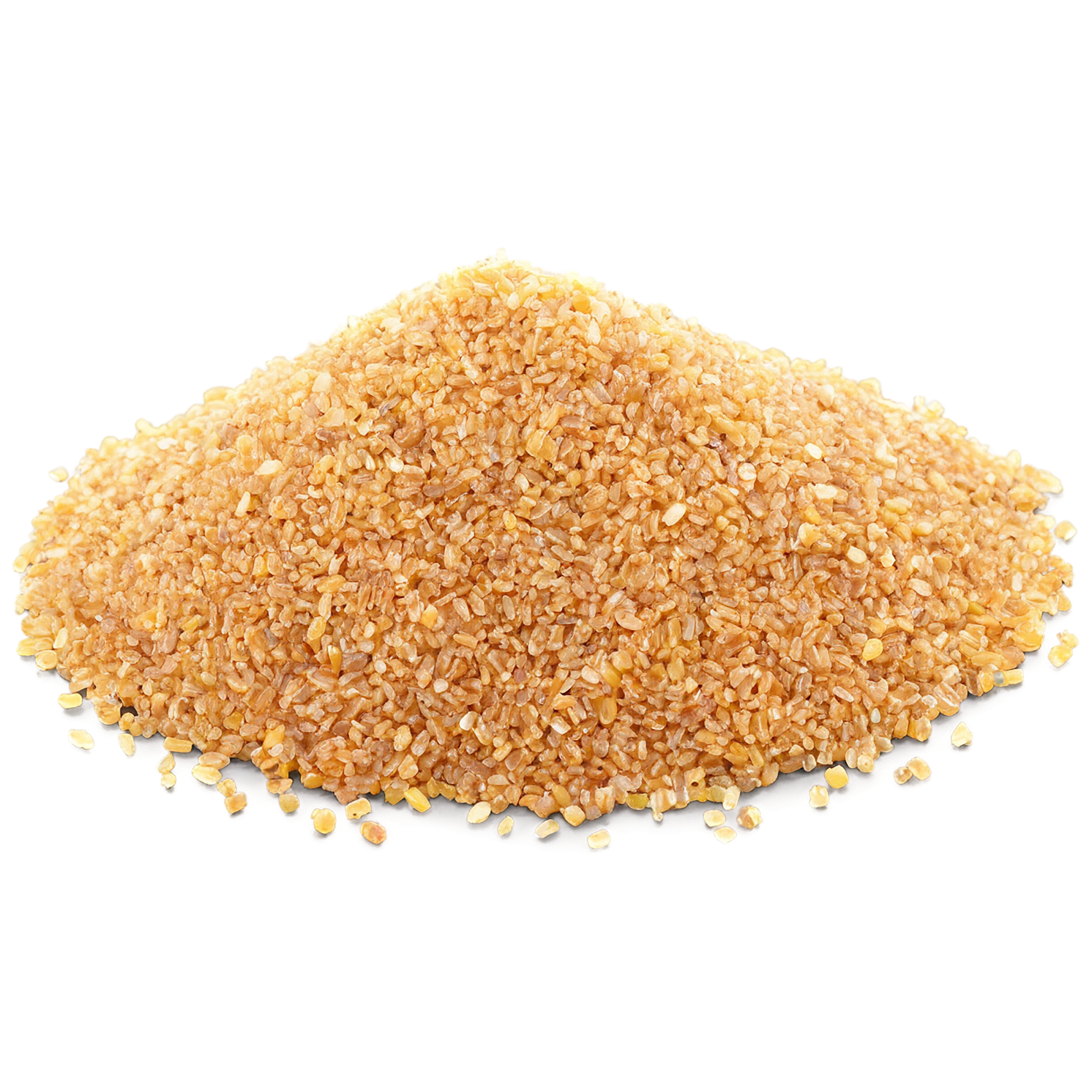 Bulgur grains isolated on transparent background, #6475