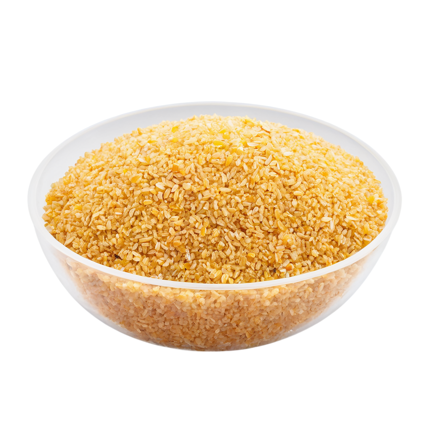 Bulgur grains isolated on transparent background, #6482