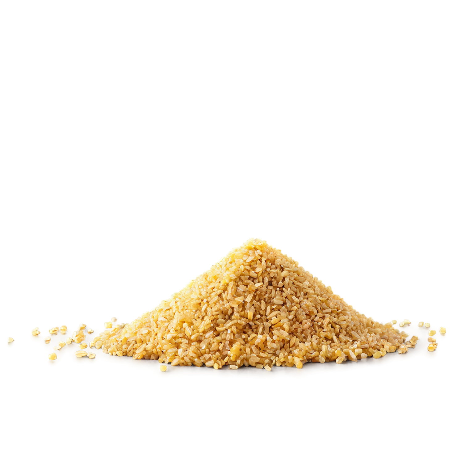 Bulgur grains isolated on transparent background, #6488
