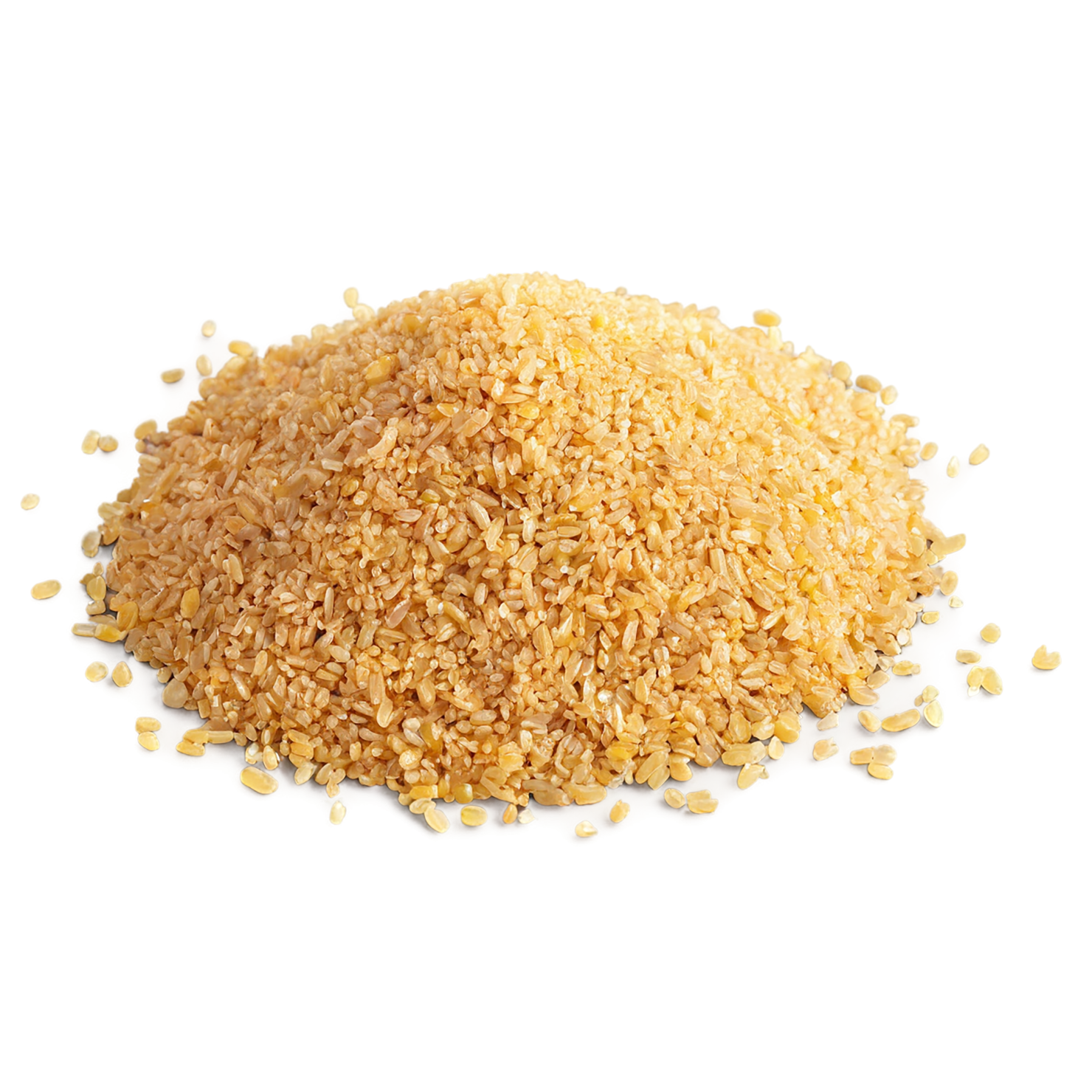 Bulgur grains isolated on transparent background, #6489