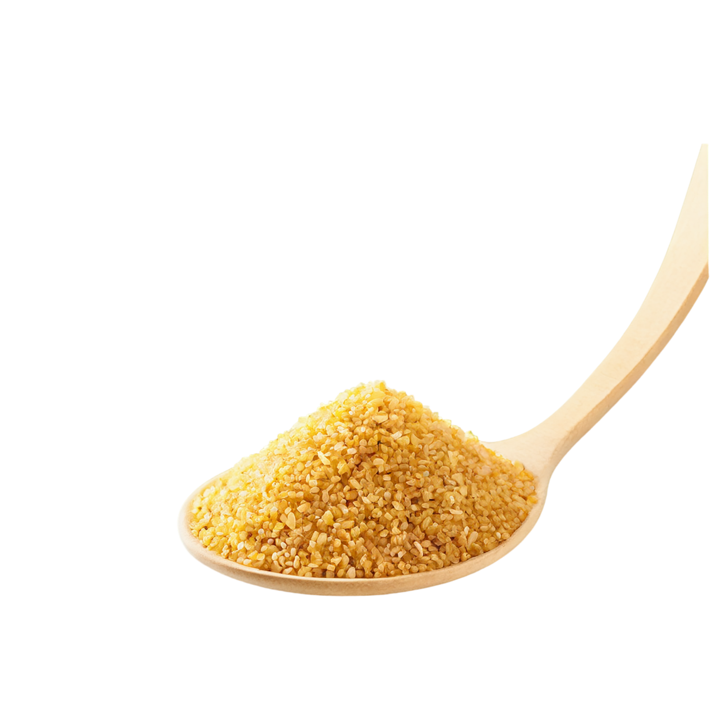 Bulgur grains isolated on transparent background, #6492