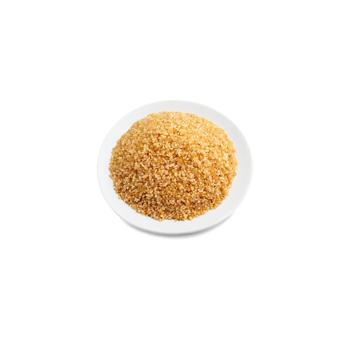 Bulgur grains isolated on transparent background, #6493