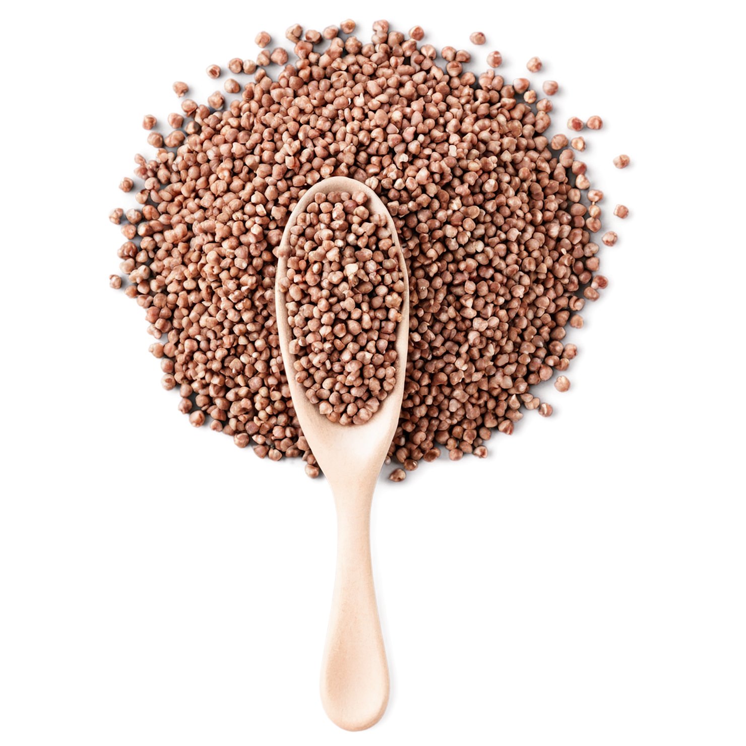 Buckwheat grains isolated on transparent background, #6508