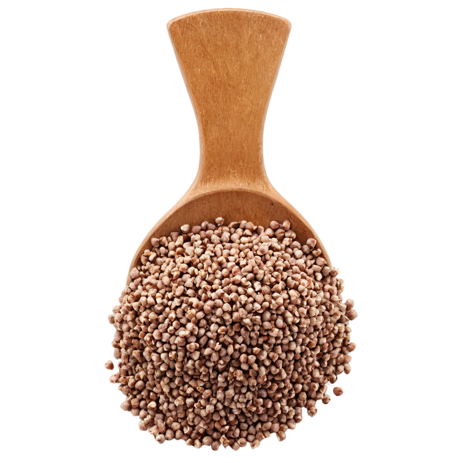 Buckwheat grains isolated on transparent background, #6515