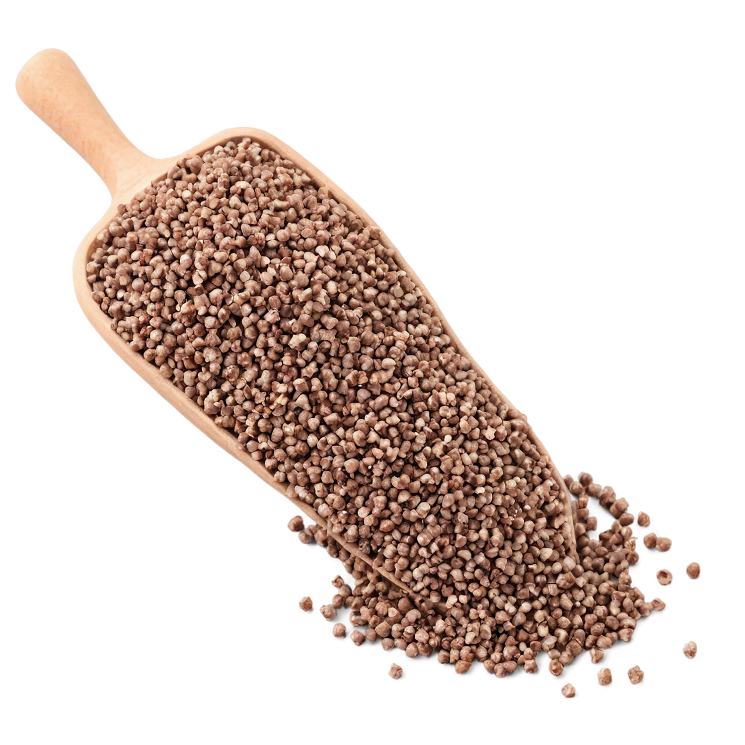 Buckwheat grains isolated on transparent background, #6519