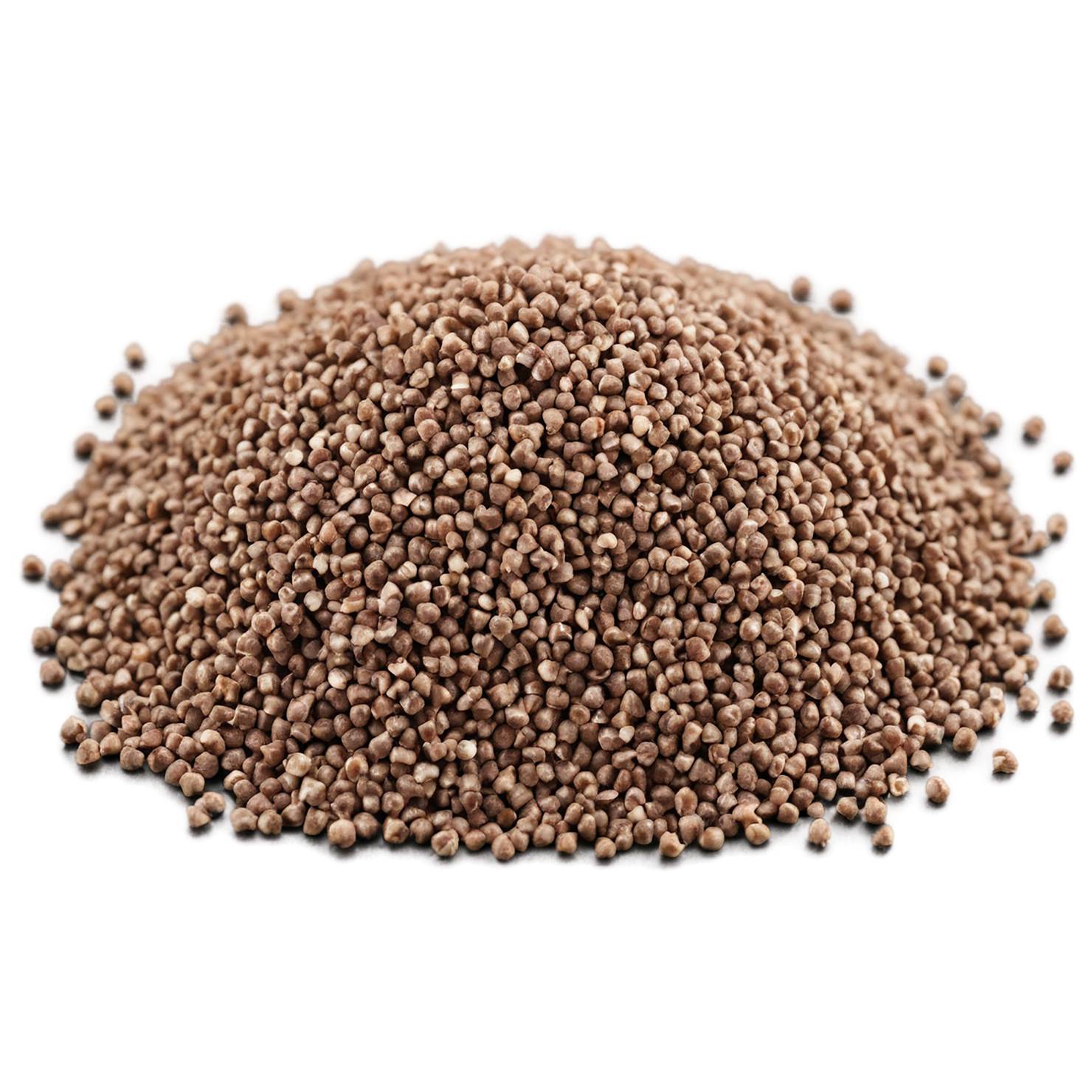 Buckwheat grains isolated on transparent background, #6521