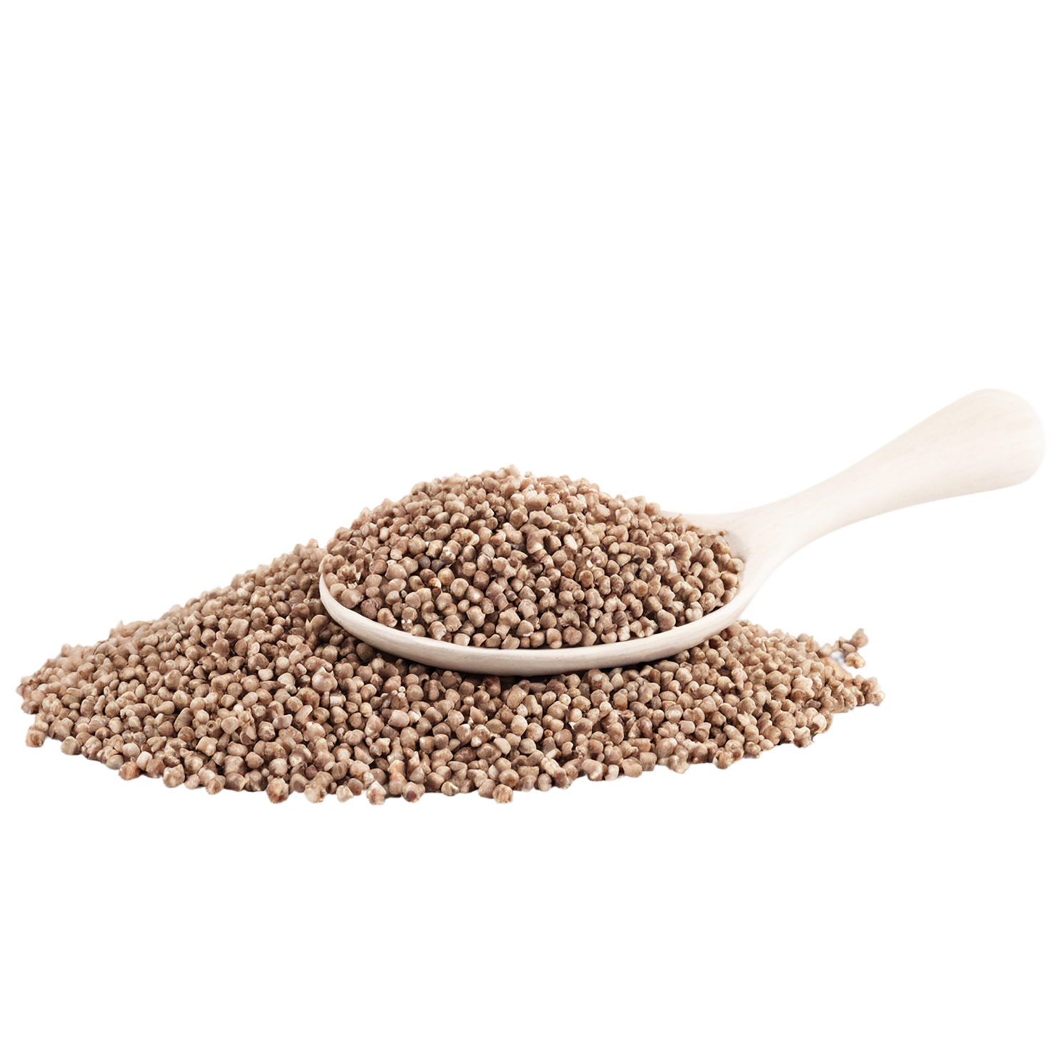 Buckwheat grains isolated on transparent background, #6526