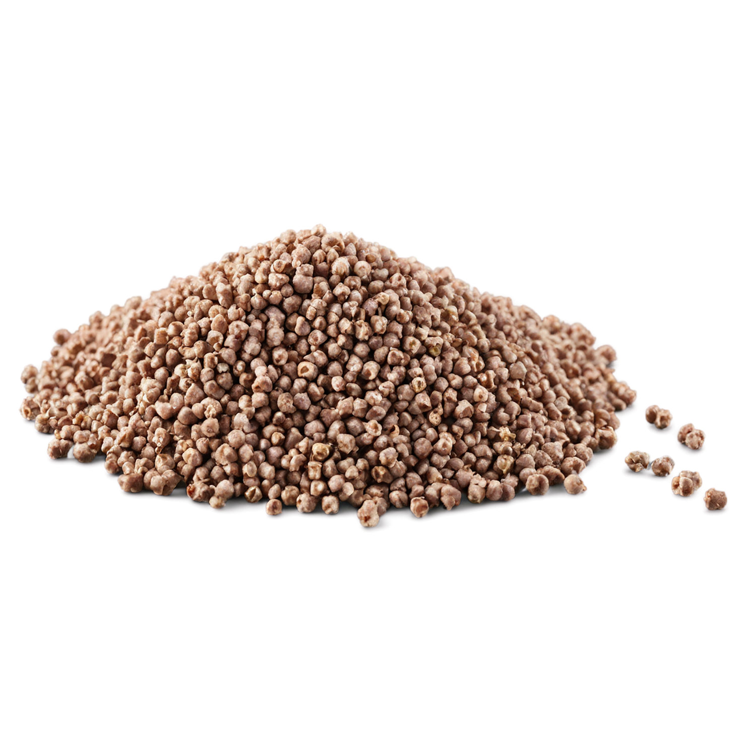 Buckwheat grains isolated on transparent background, #6529