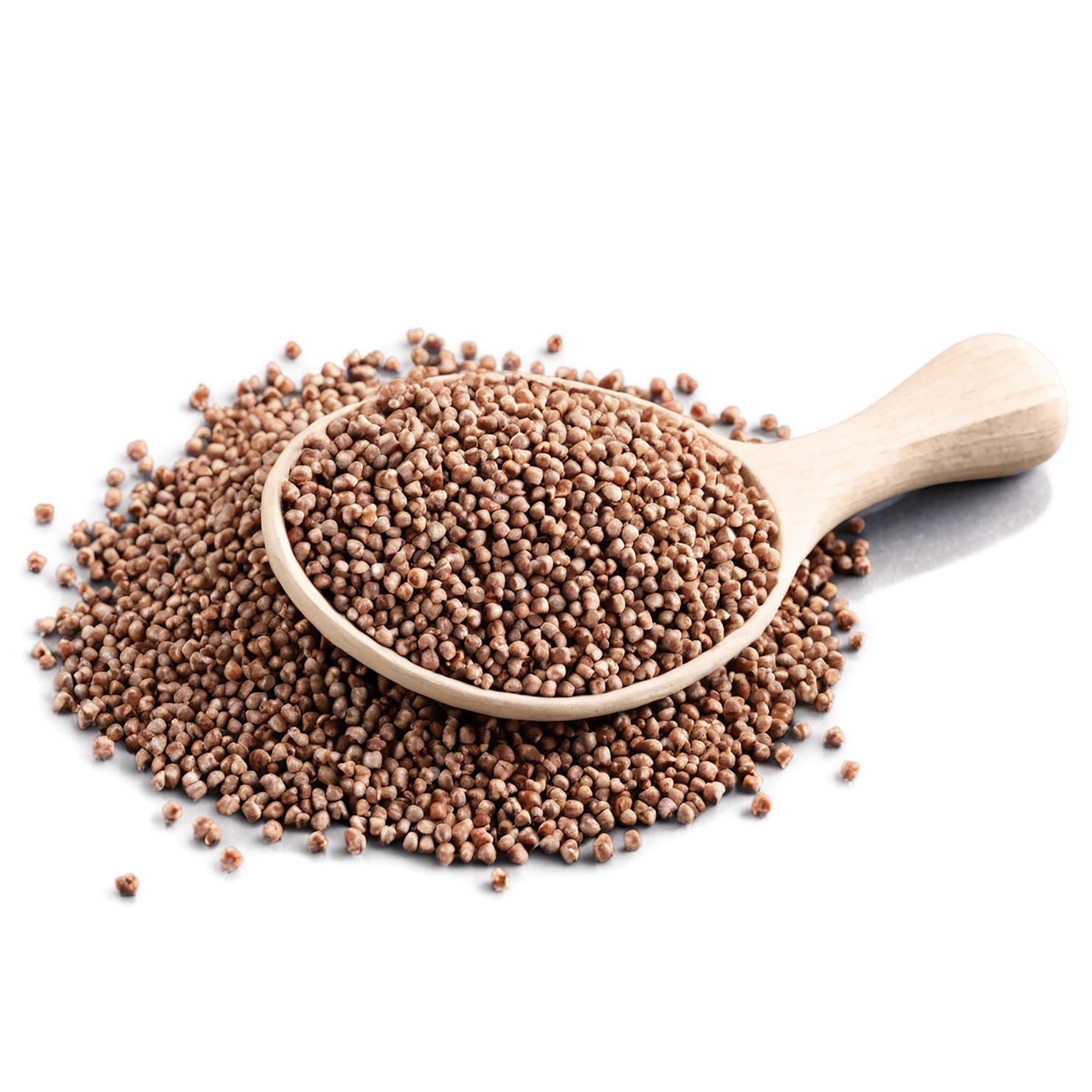 Buckwheat grains isolated on transparent background, #6546