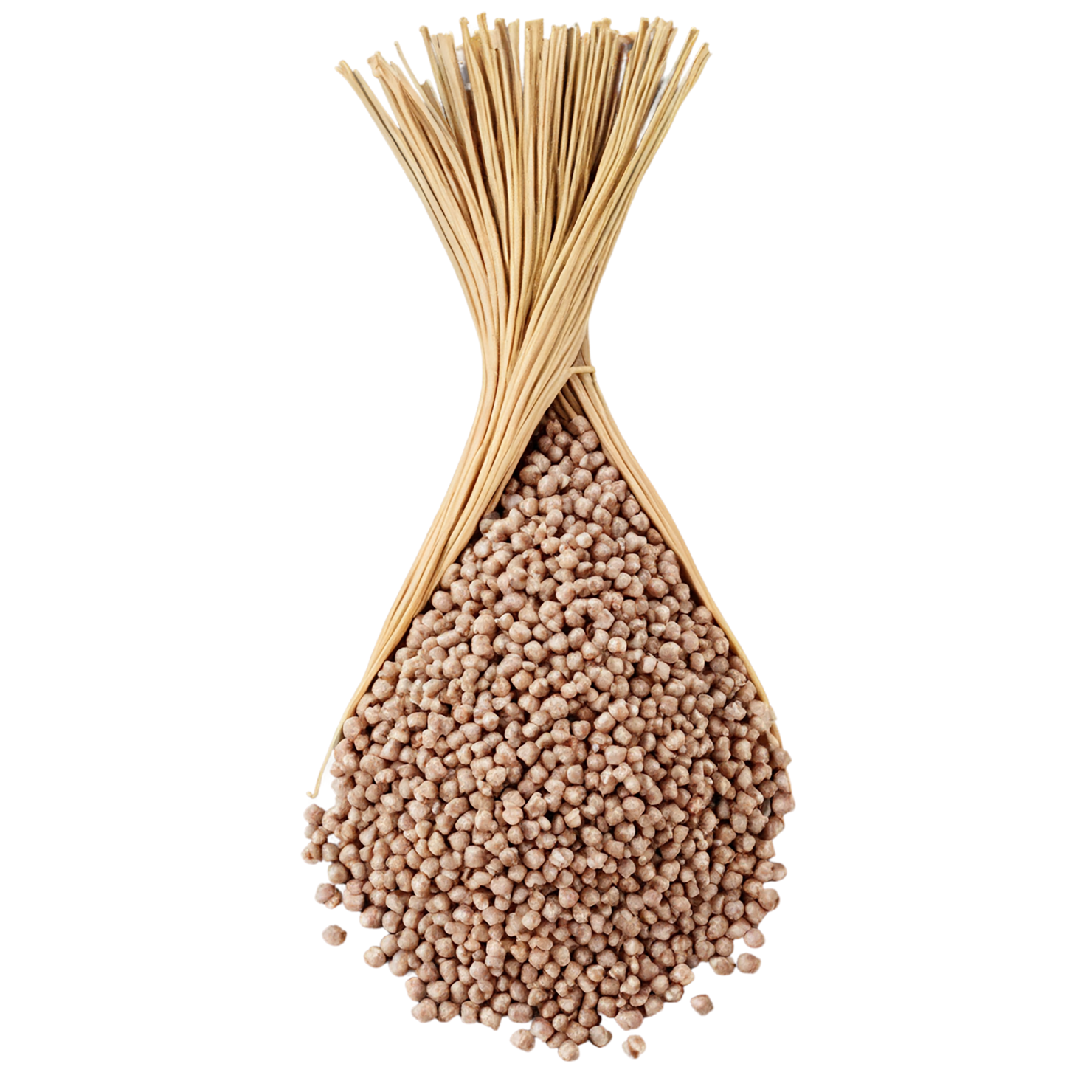 Buckwheat grains isolated on transparent background, #6548