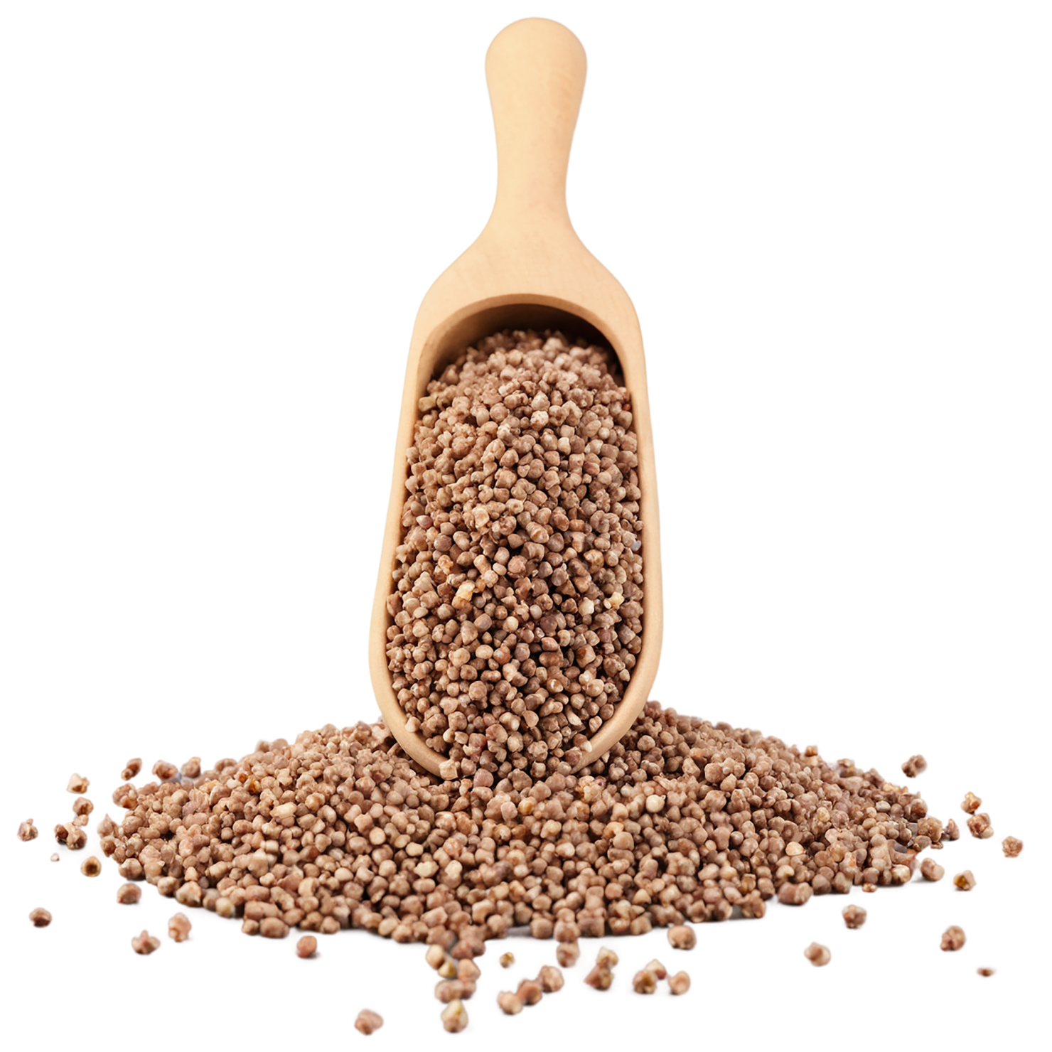 Buckwheat grains isolated on transparent background, #6551