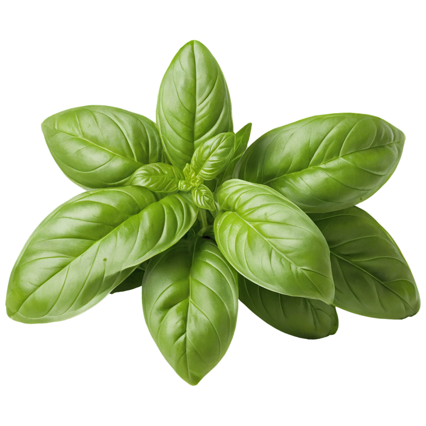 Basil Herbs isolated on transparent background, #6781