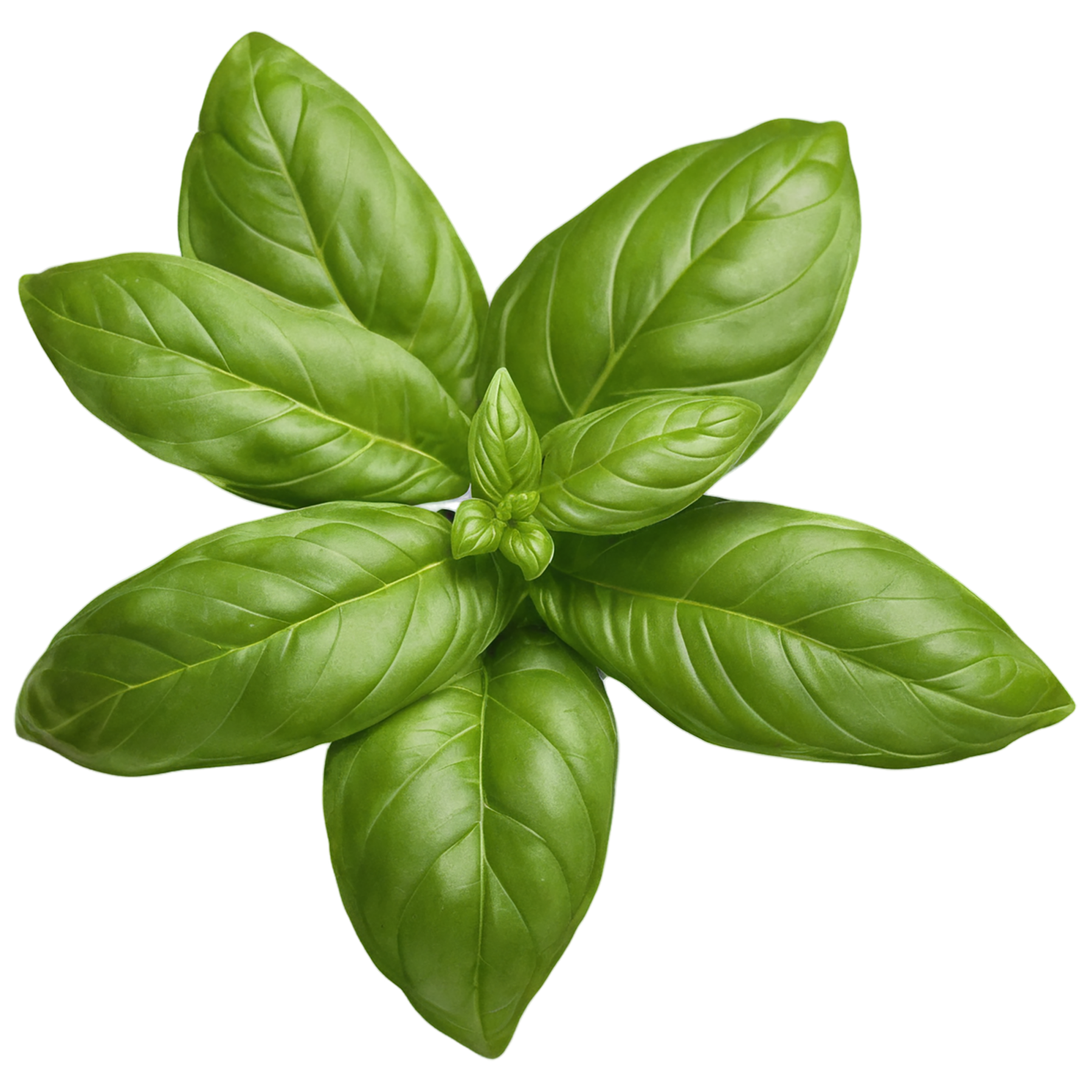 Basil Herbs isolated on transparent background, #6786