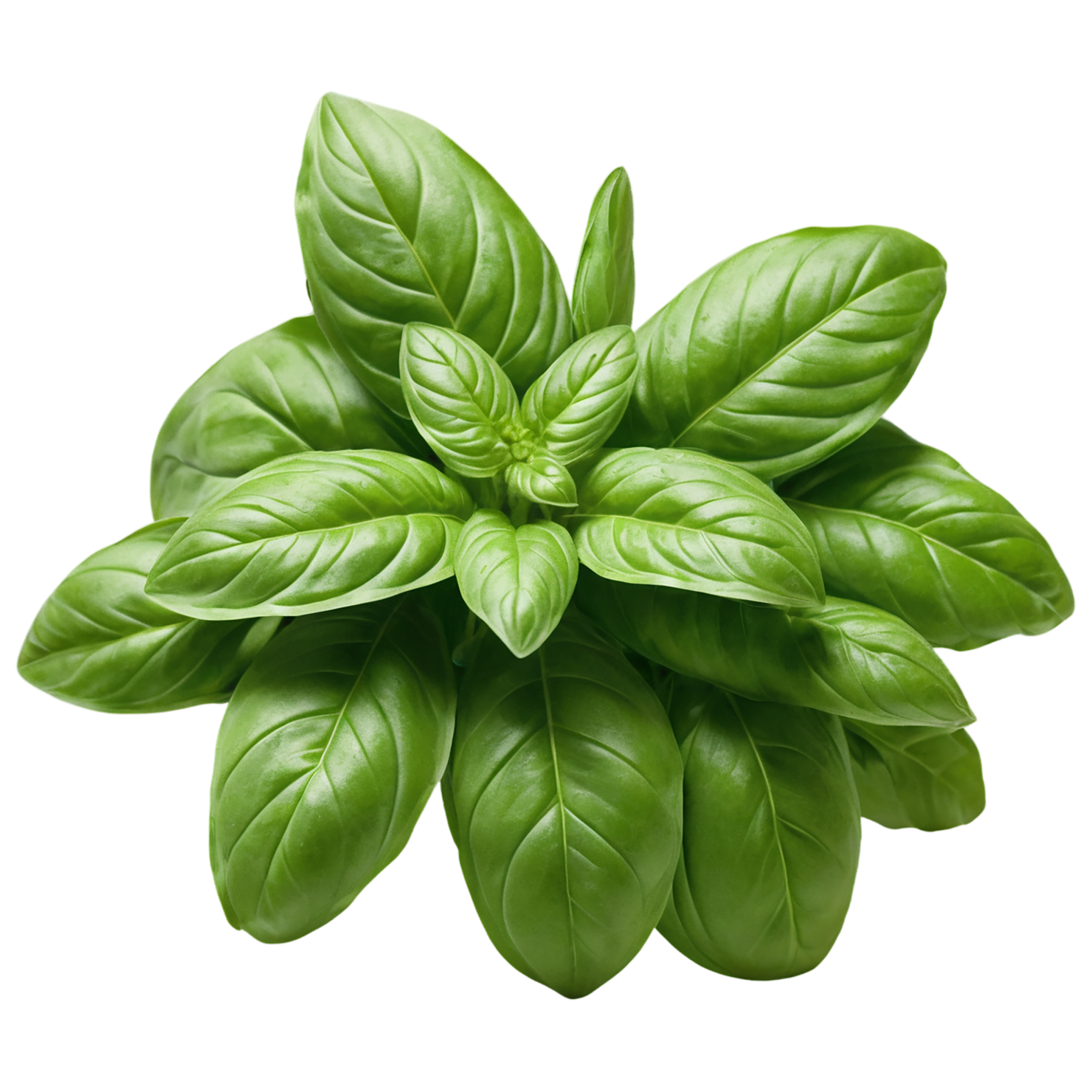 Basil Herbs isolated on transparent background, #6790