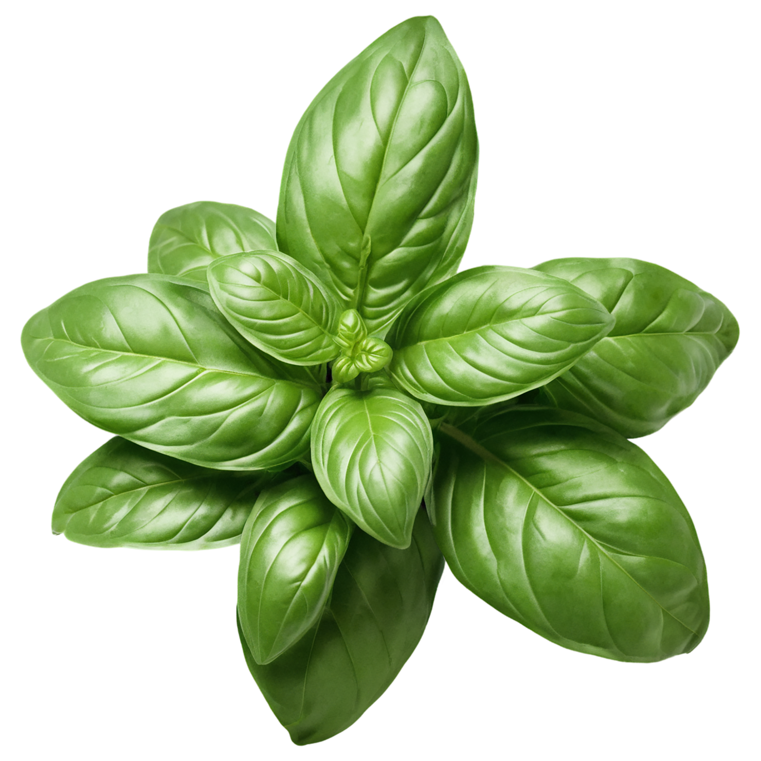 Basil Herbs isolated on transparent background, #6801