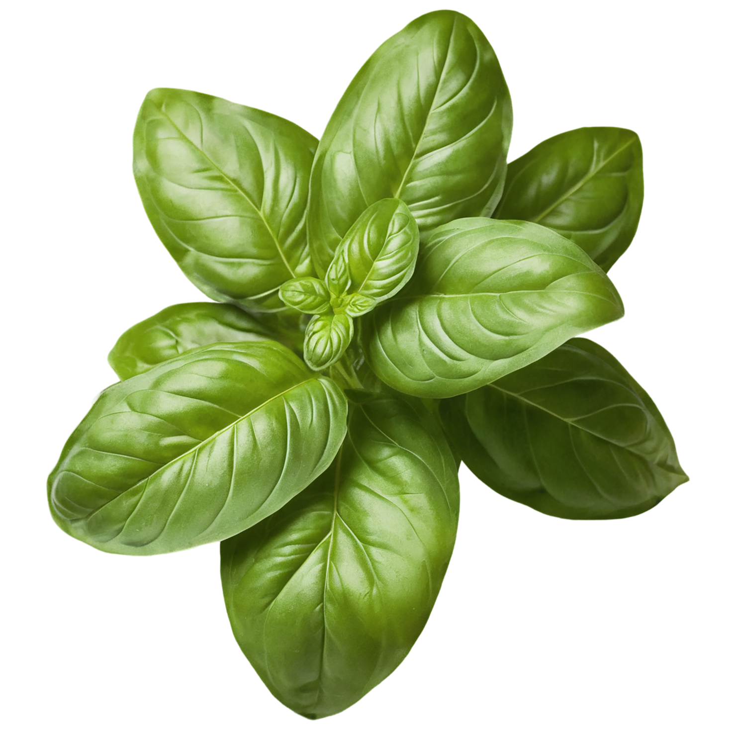 Basil Herbs isolated on transparent background, #6805