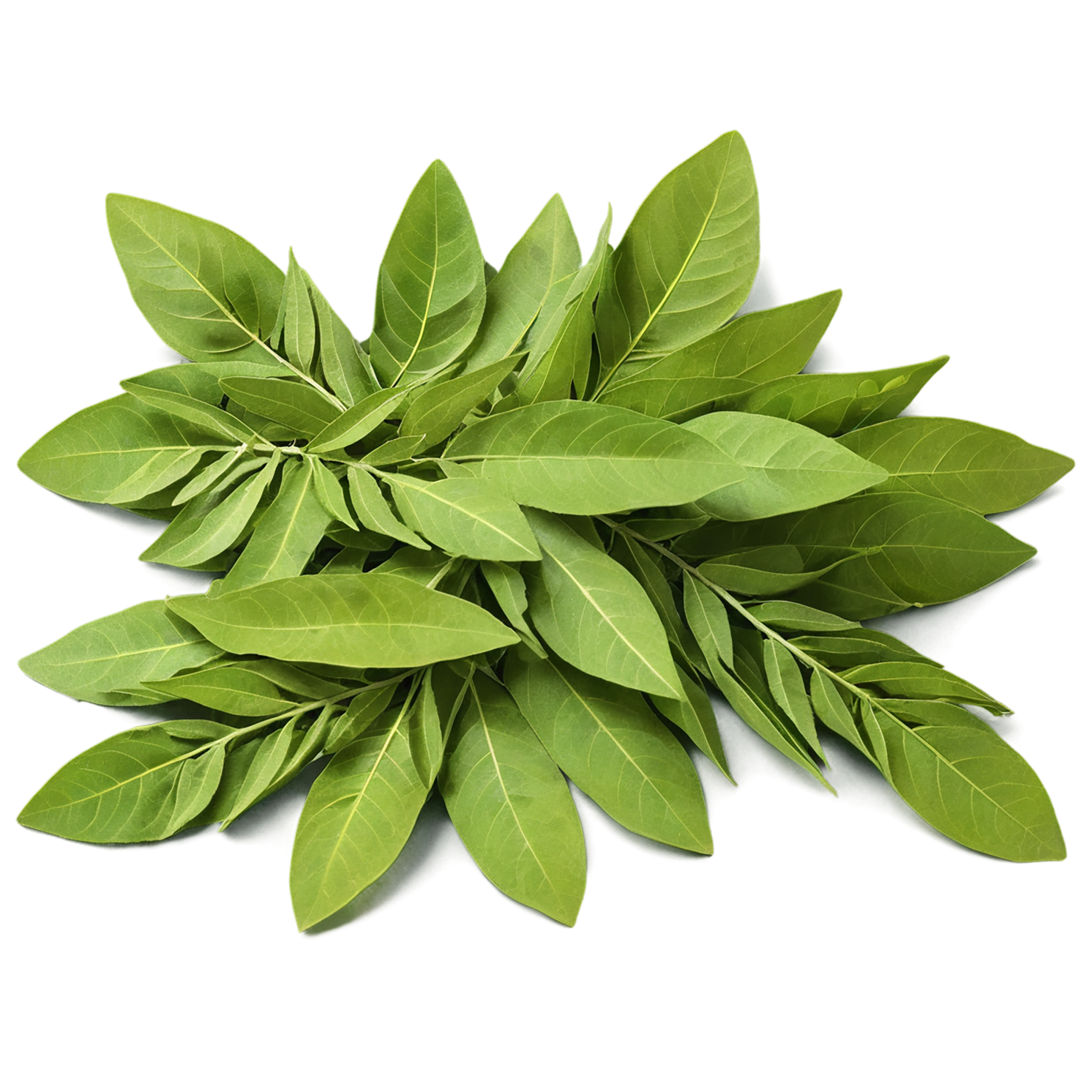 Curry leaves Herbs isolated on transparent background, #6970