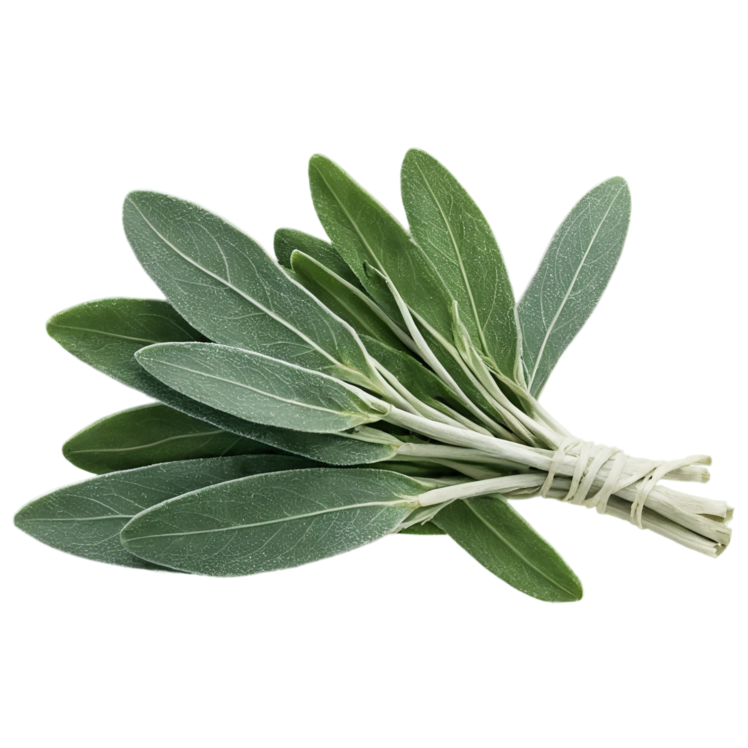 Sage herbs isolated on transparent background, #7325