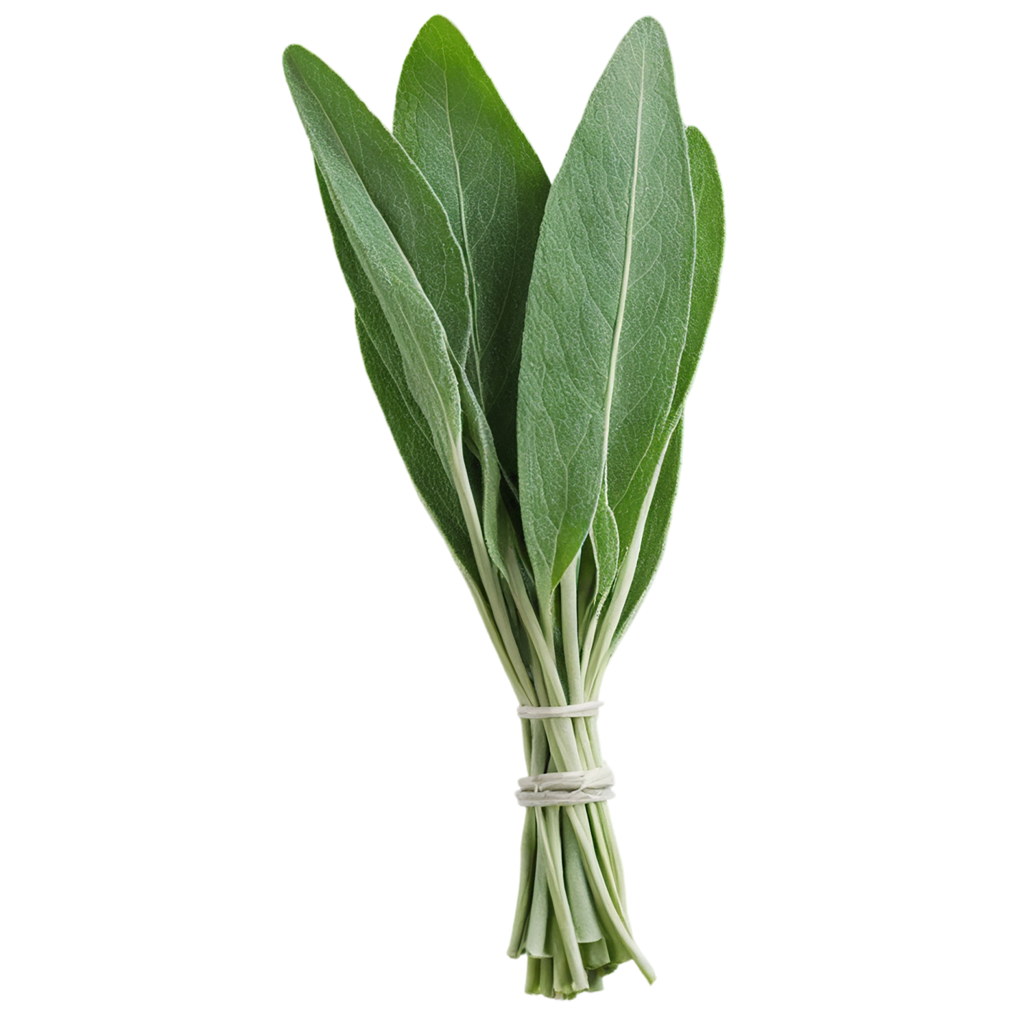 Sage herbs isolated on transparent background, #7327
