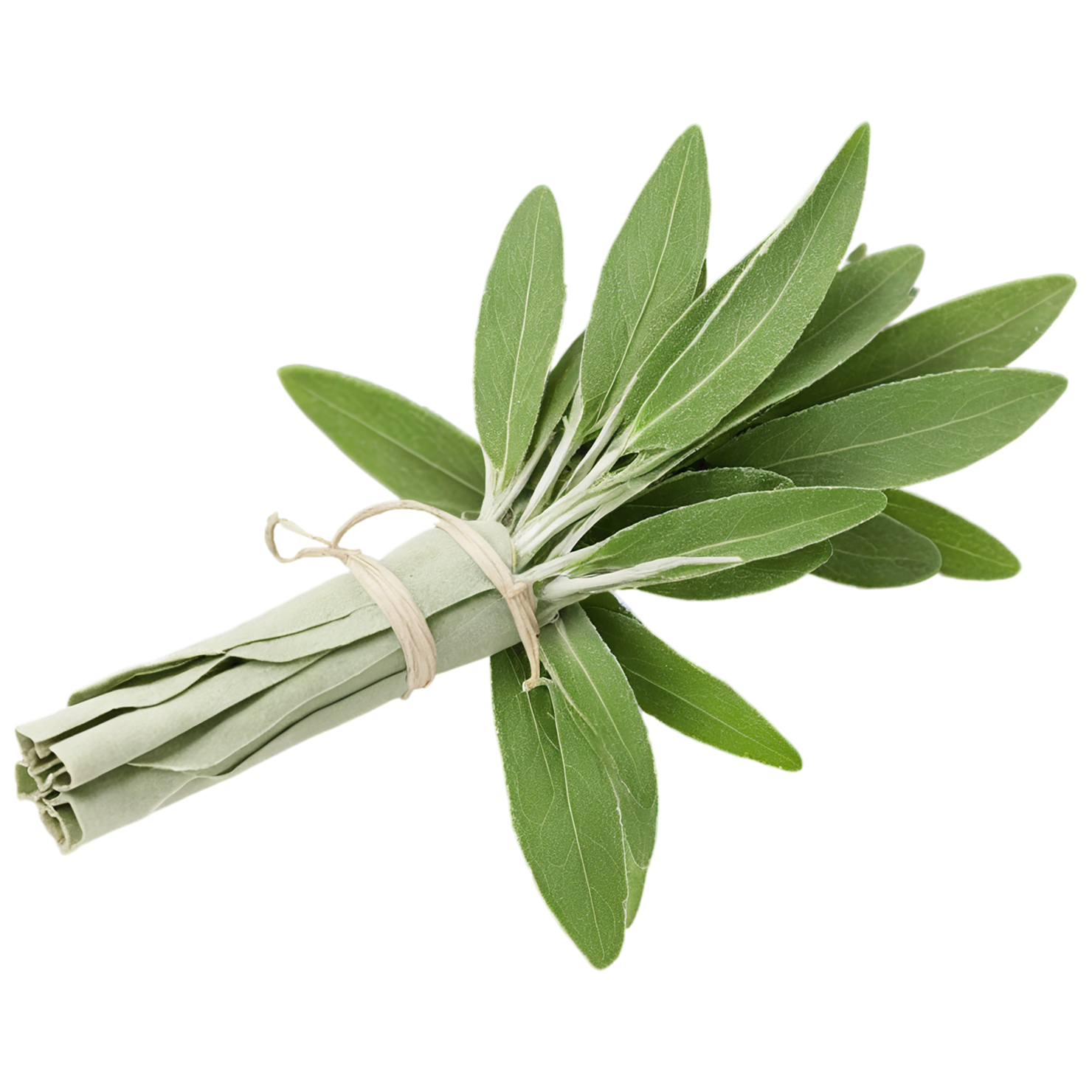 Sage herbs isolated on transparent background, #7340