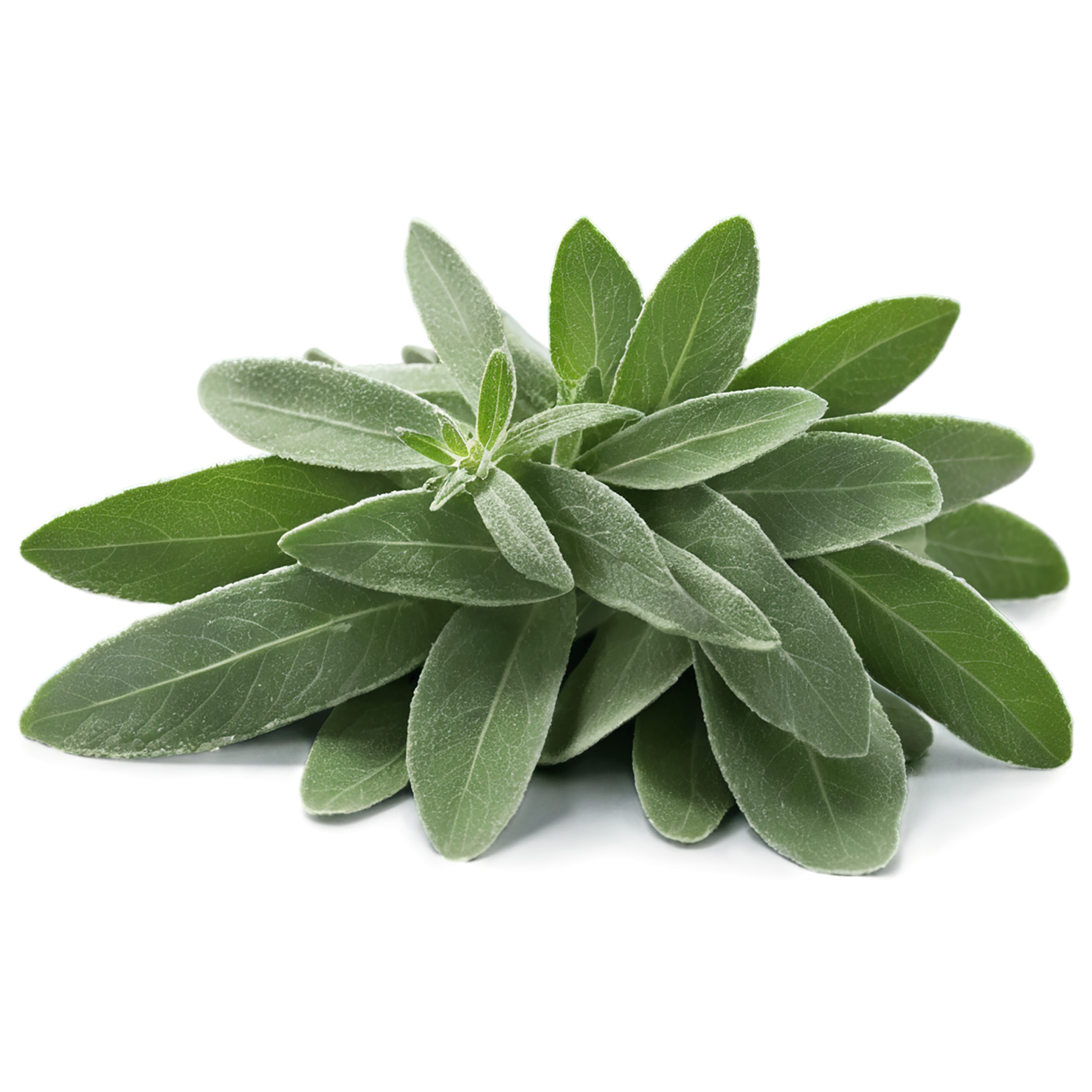 Sage herbs isolated on transparent background, #7341
