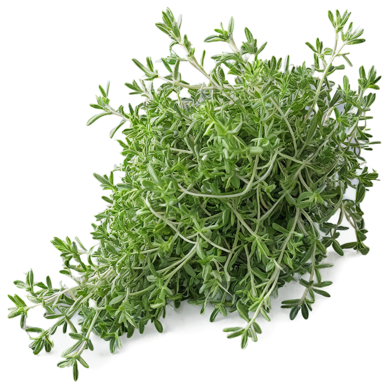 Thyme herbs isolated on transparent background, #7384