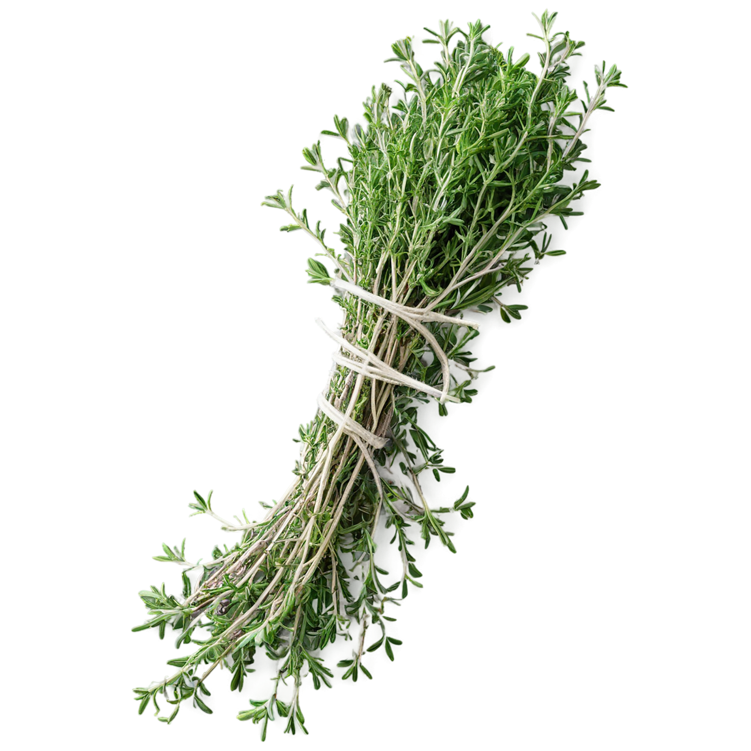 Thyme herbs isolated on transparent background, #7396