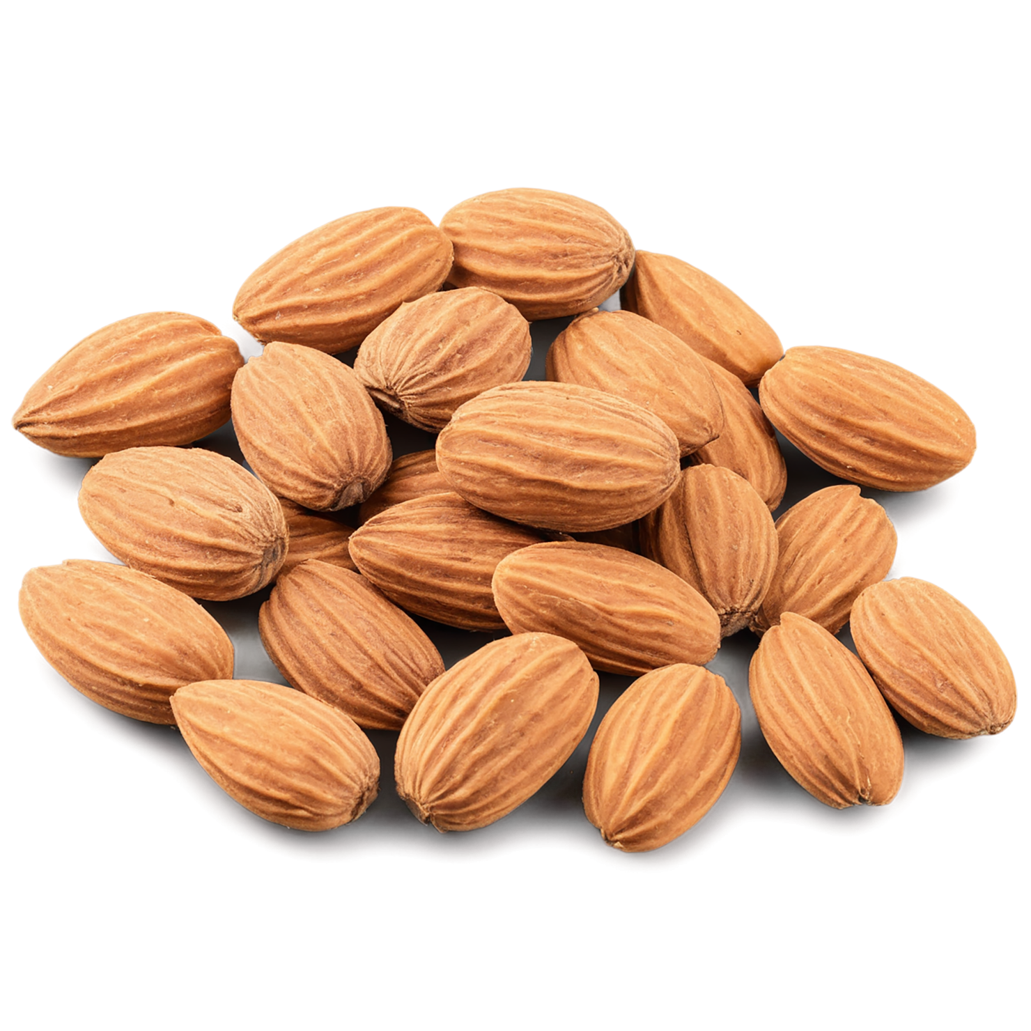 Almonds nuts isolated on transparent background, #7405