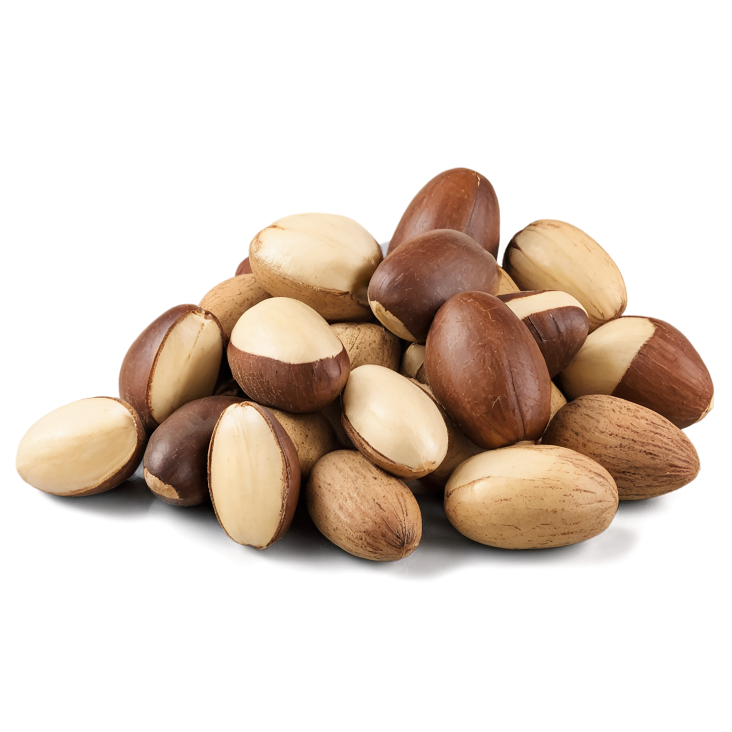 Brazil nuts isolated on transparent background, #7421