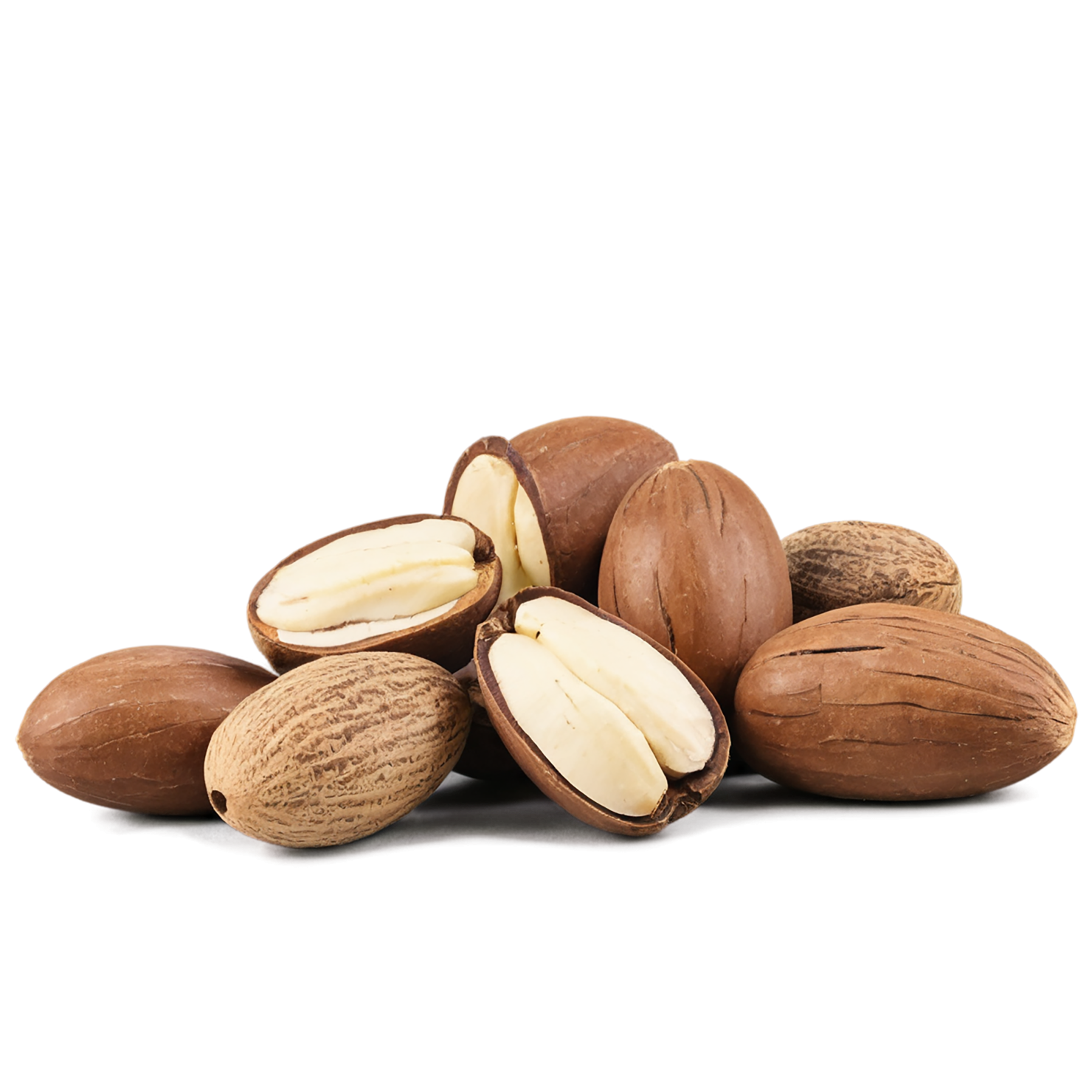 Brazil nuts isolated on transparent background, #7422
