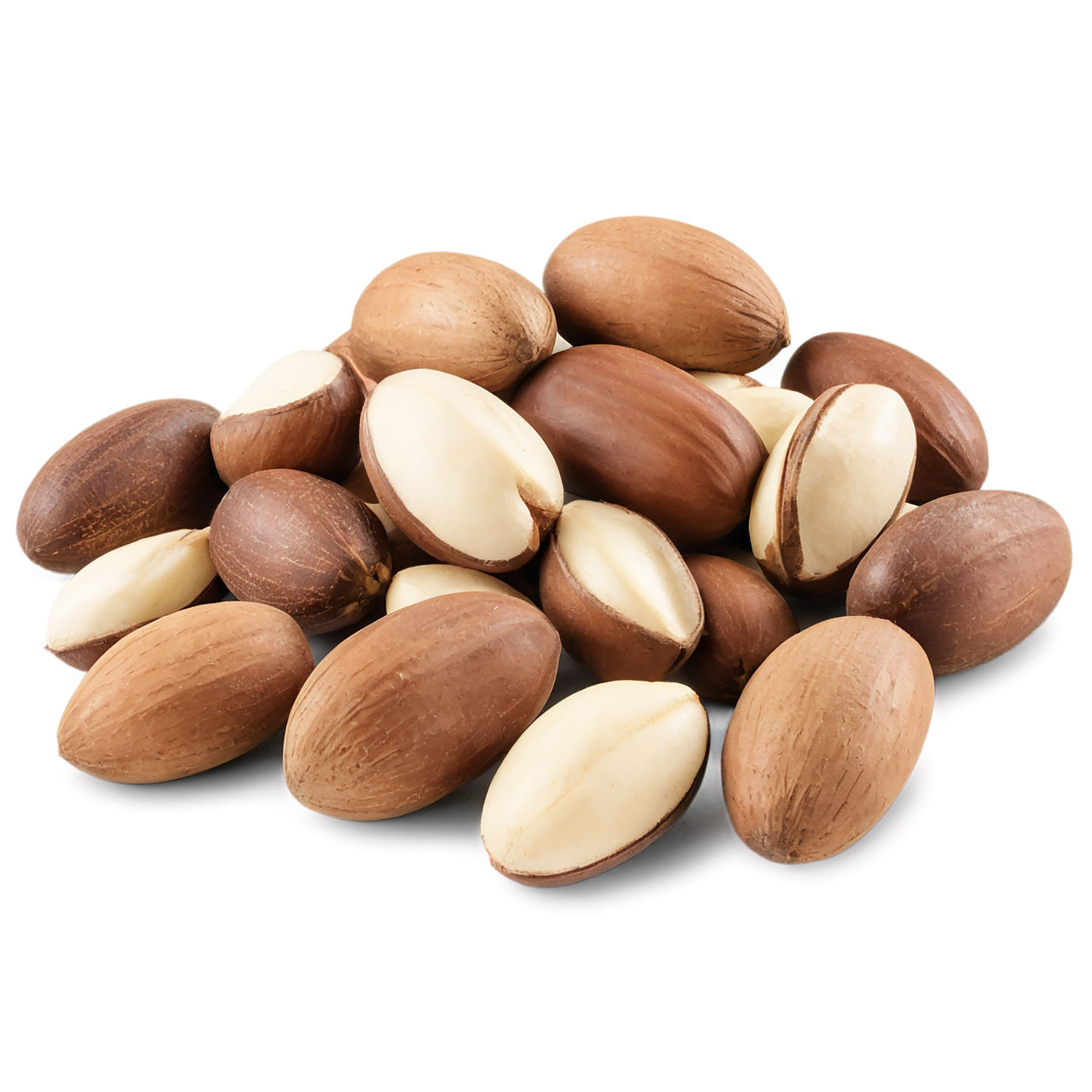 Brazil nuts isolated on transparent background, #7428