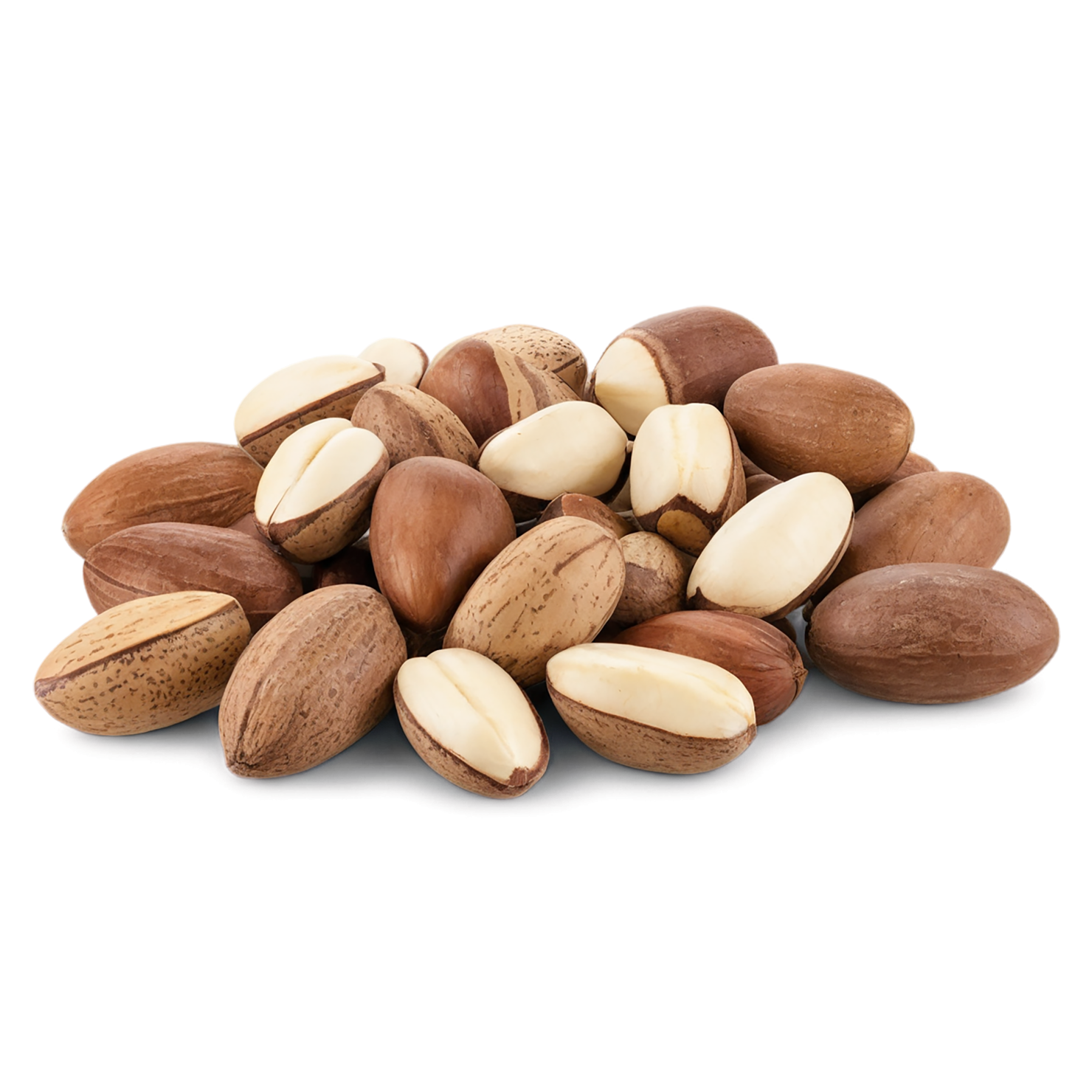 Brazil nuts isolated on transparent background, #7433