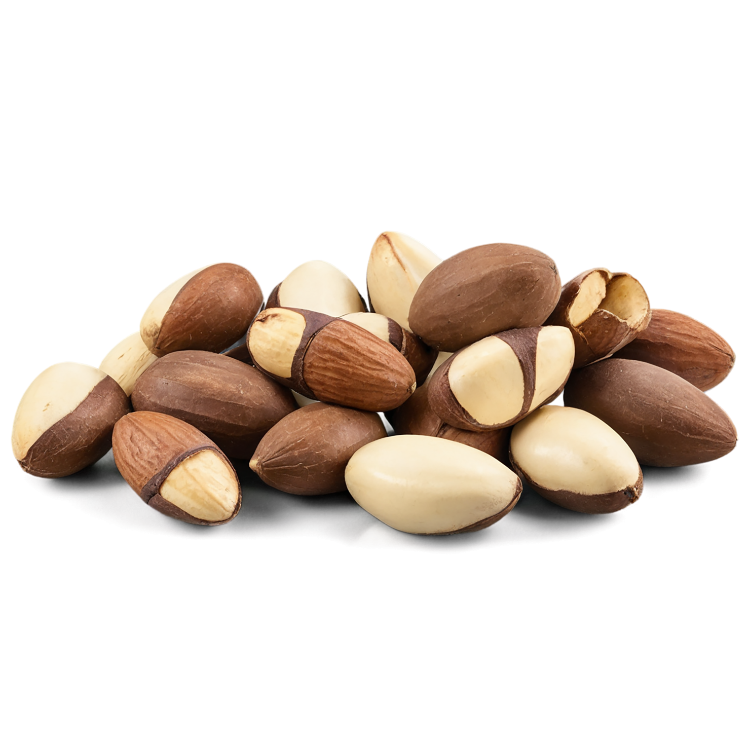 Brazil nuts isolated on transparent background, #7434