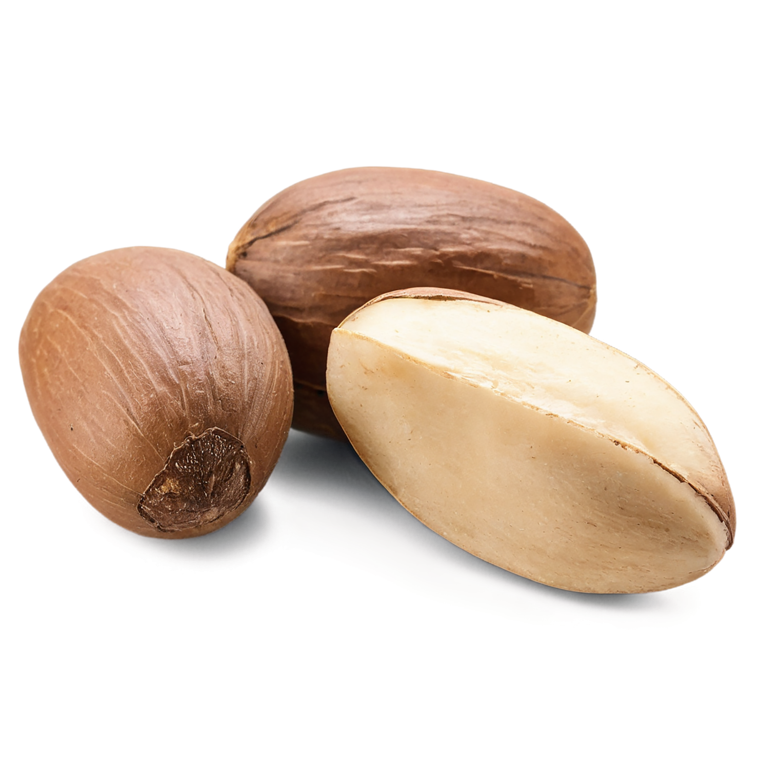 Brazil nuts isolated on transparent background, #7436