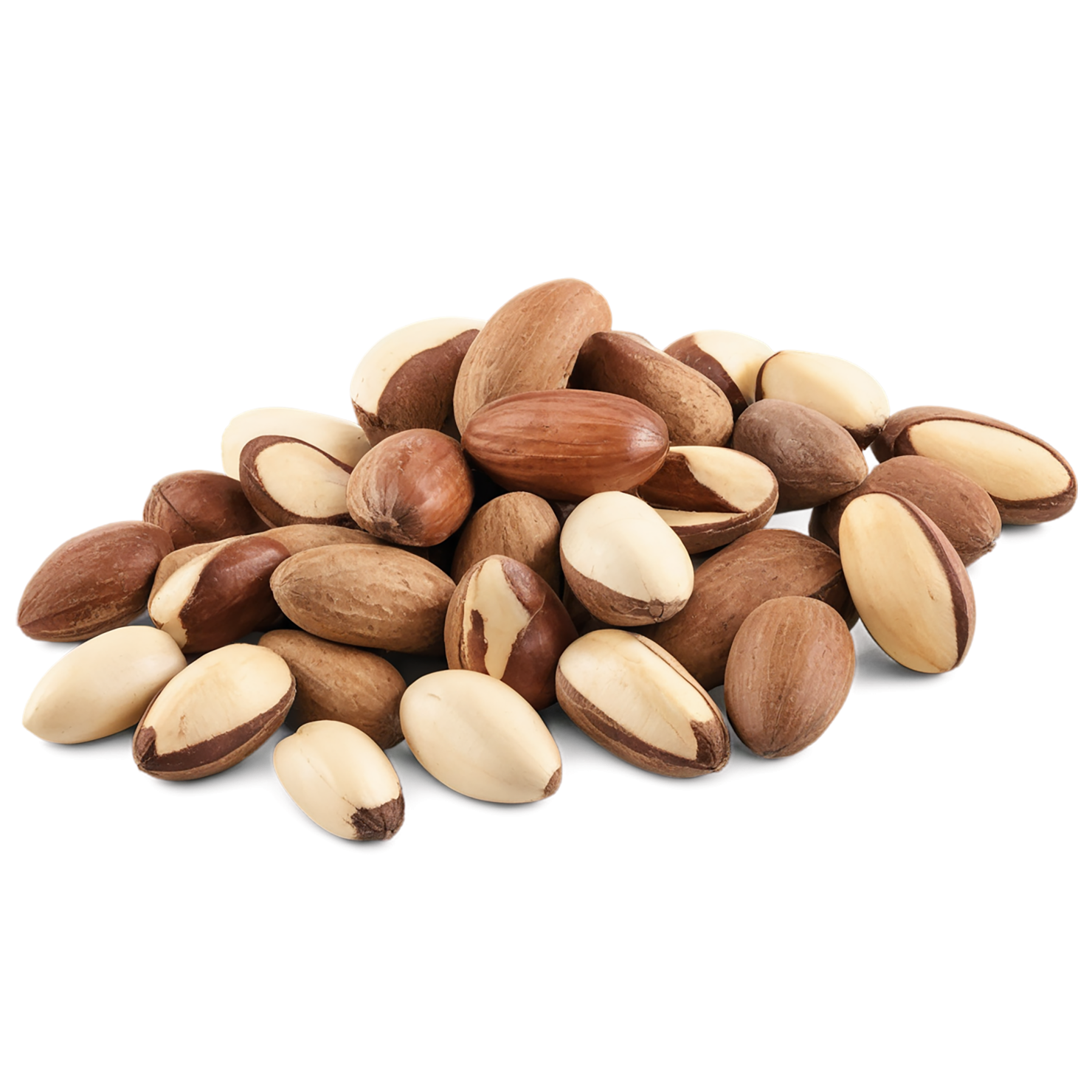 Brazil nuts isolated on transparent background, #7439