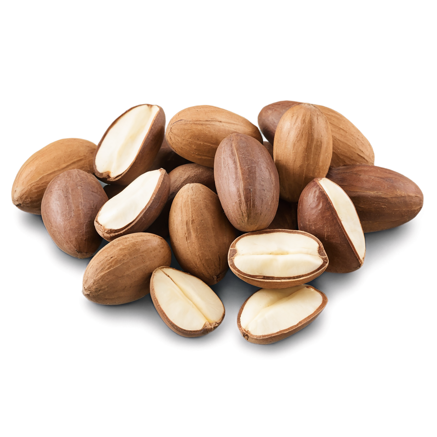 Brazil nuts isolated on transparent background, #7444