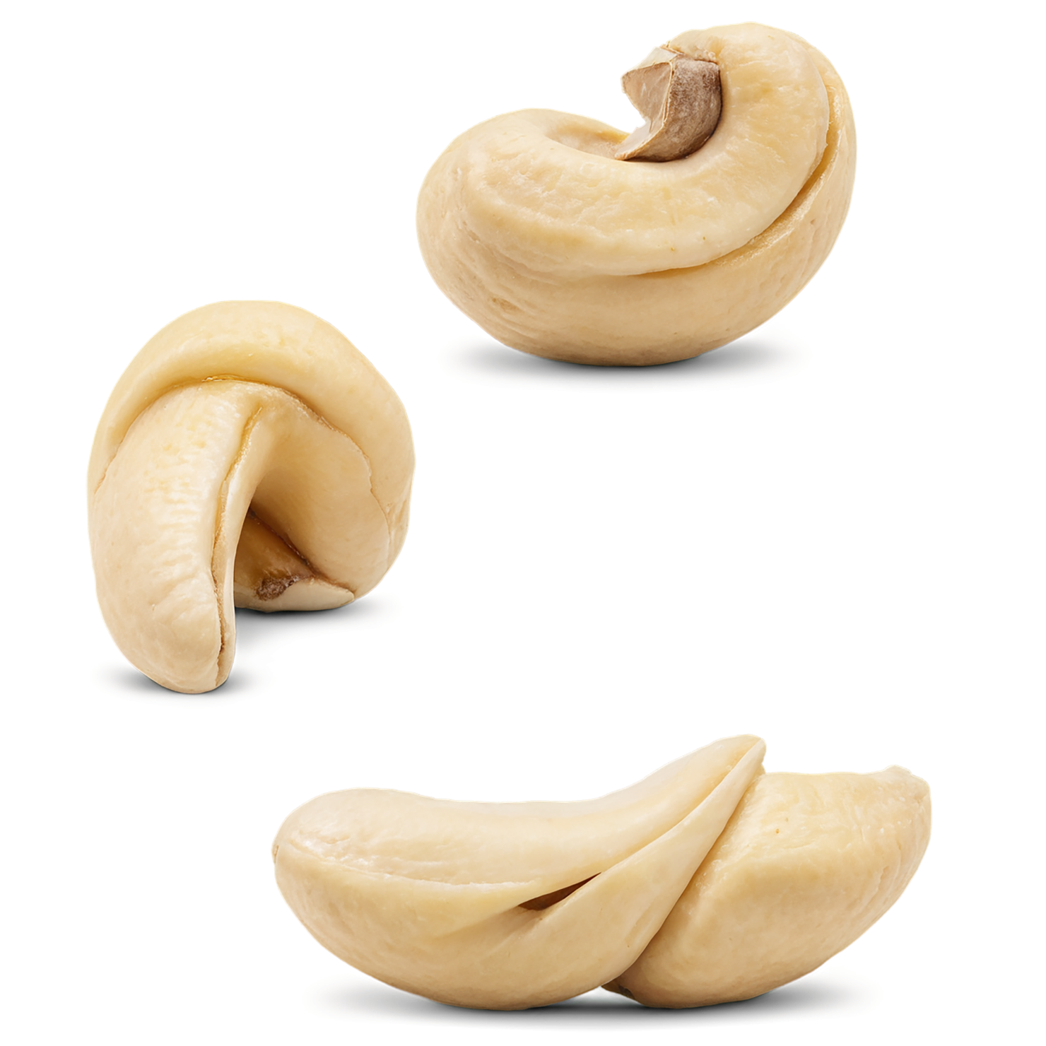 Cashews nuts isolated on transparent background, #7456