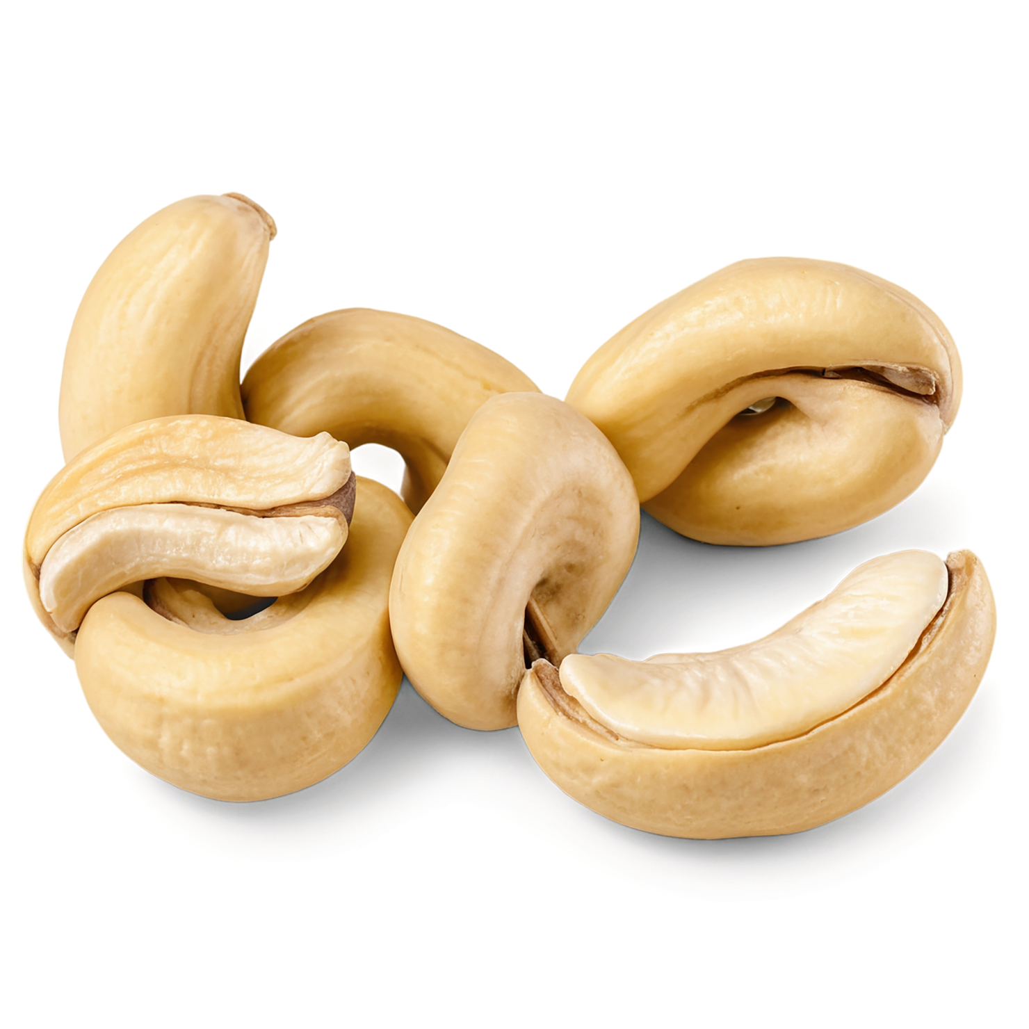 Cashews nuts isolated on transparent background, #7459