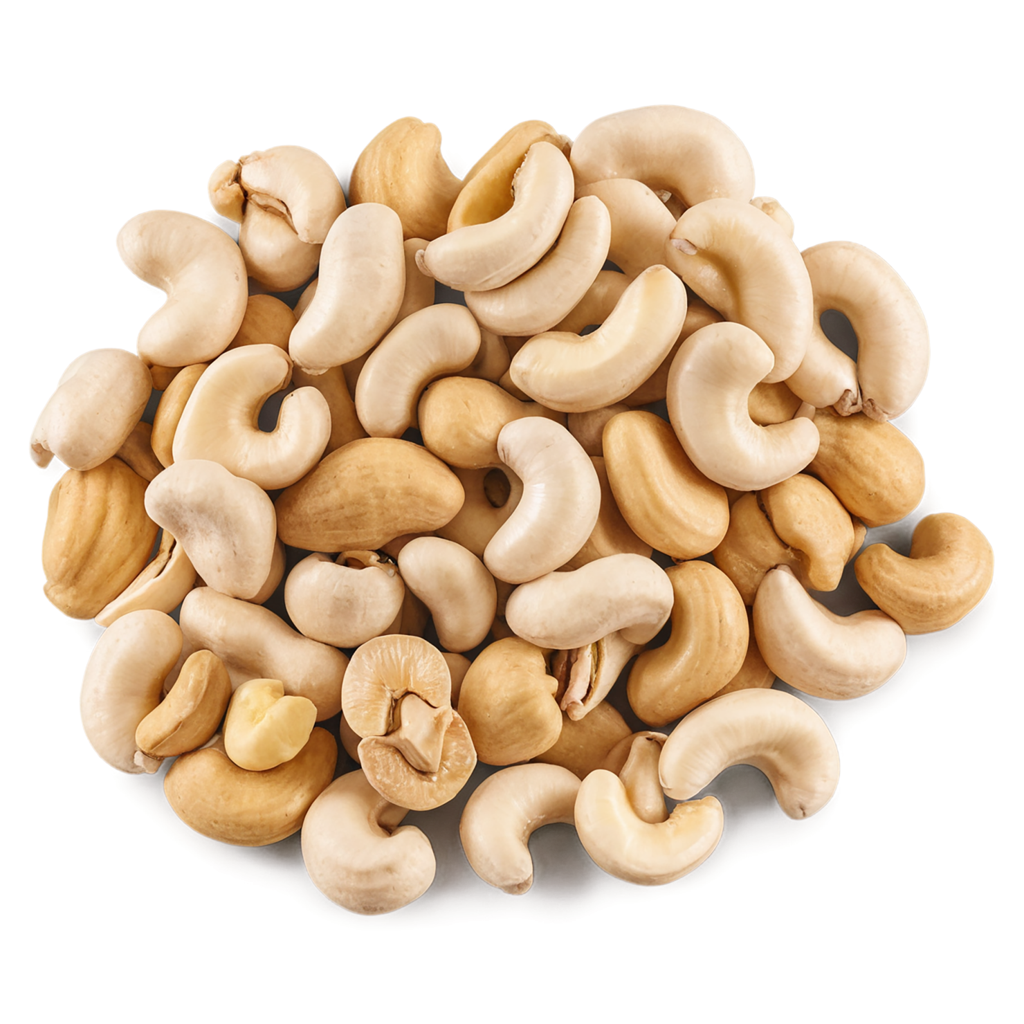 Cashews nuts isolated on transparent background, #7461