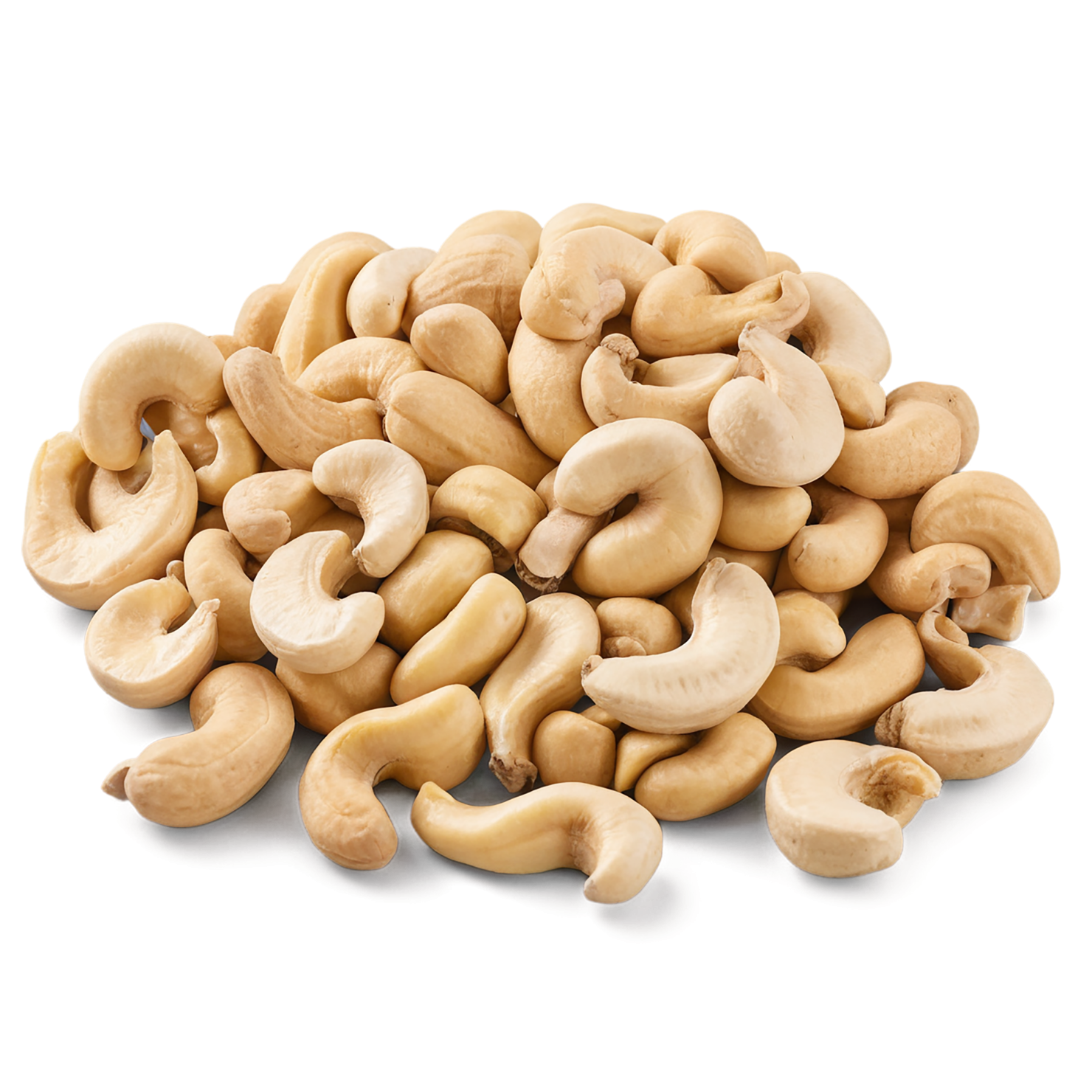 Cashews nuts isolated on transparent background, #7465