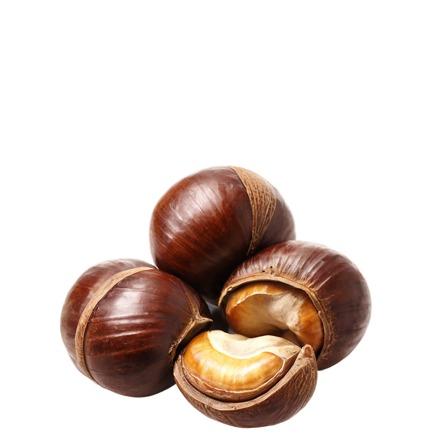 chestnuts nuts isolated on transparent background, #7471