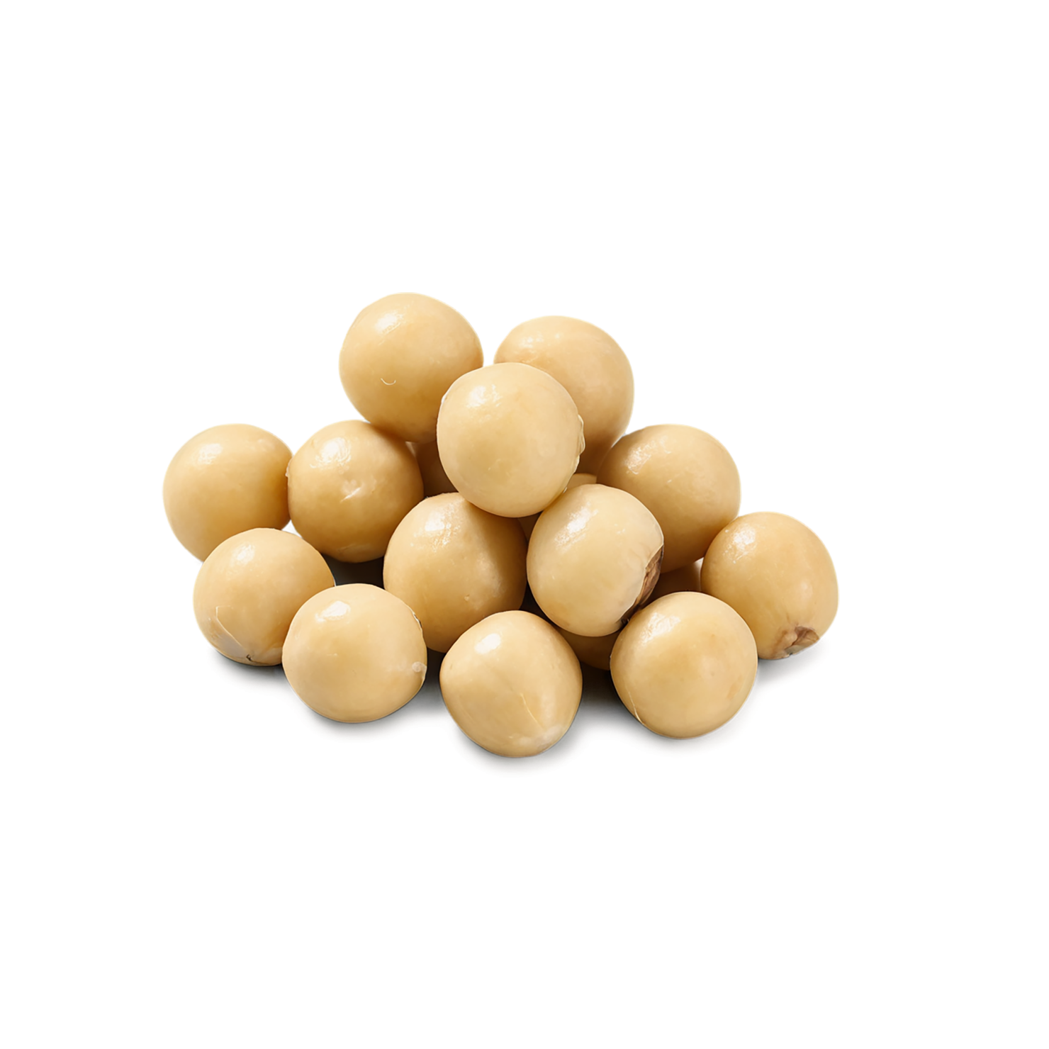 Macadamia nuts isolated on transparent background, #7524
