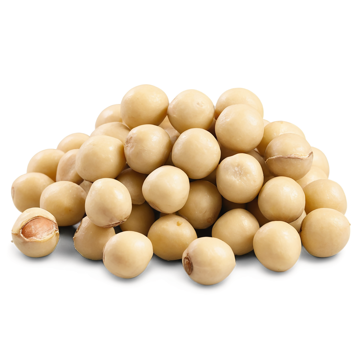 Macadamia nuts isolated on transparent background, #7531