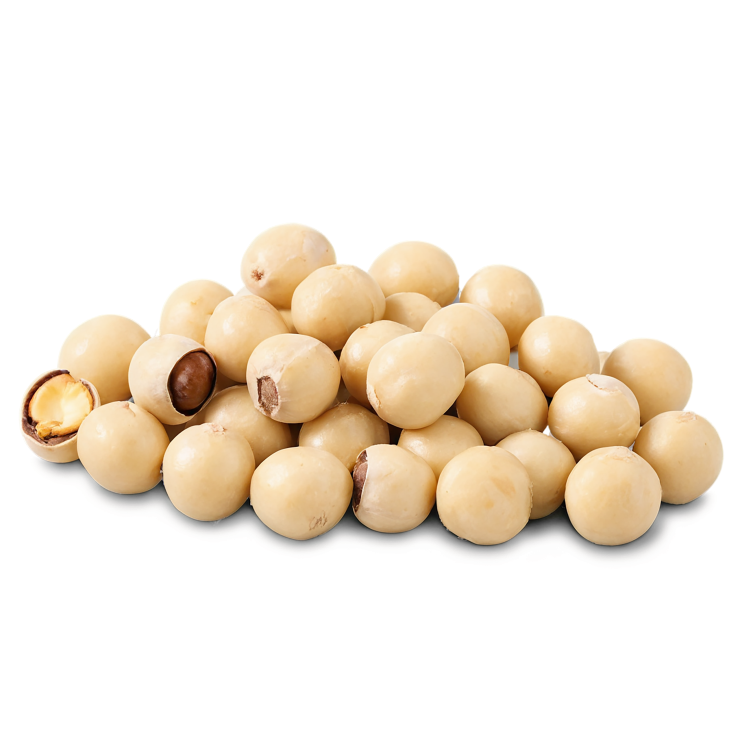 Macadamia nuts isolated on transparent background, #7533