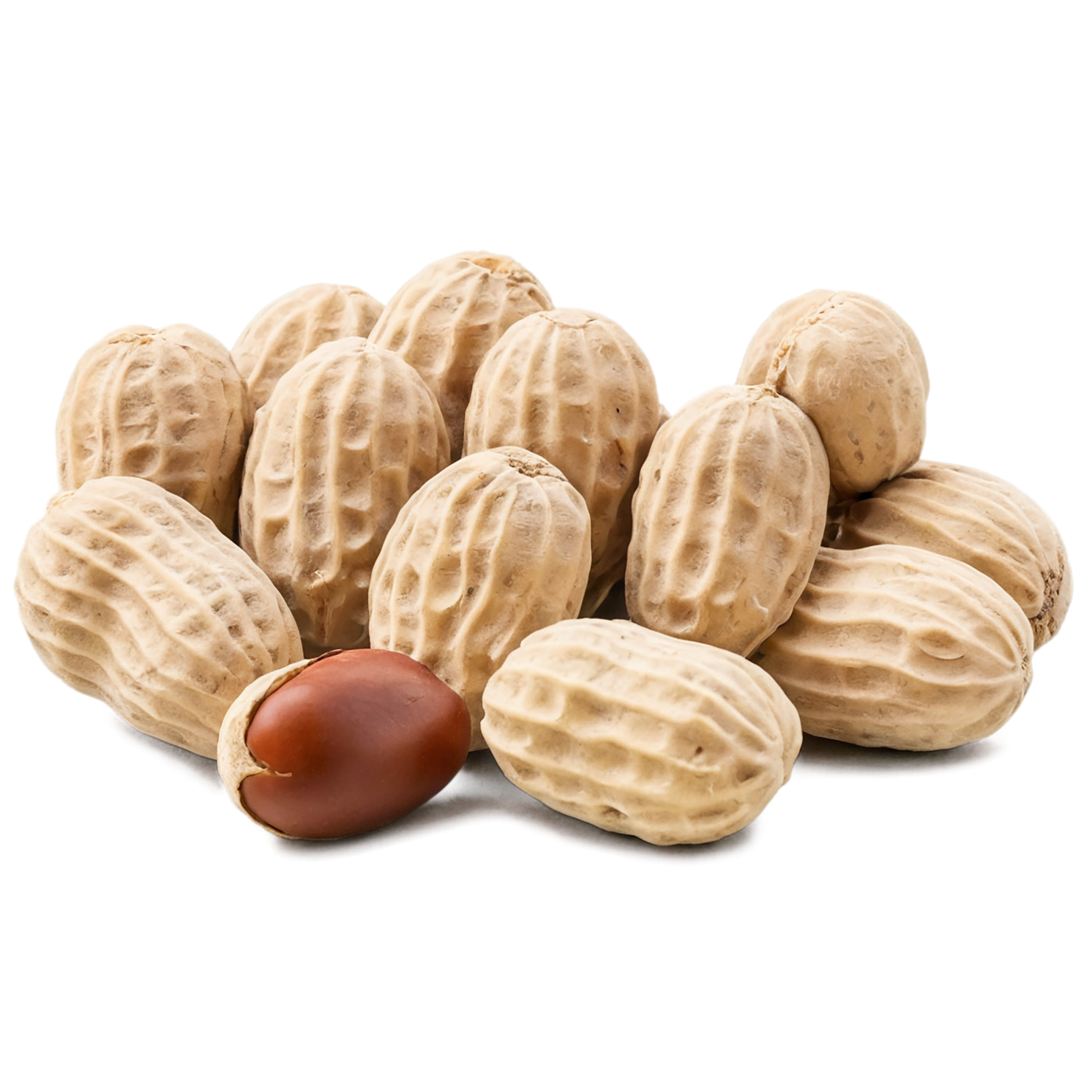 peanuts nuts isolated on transparent background, #7558