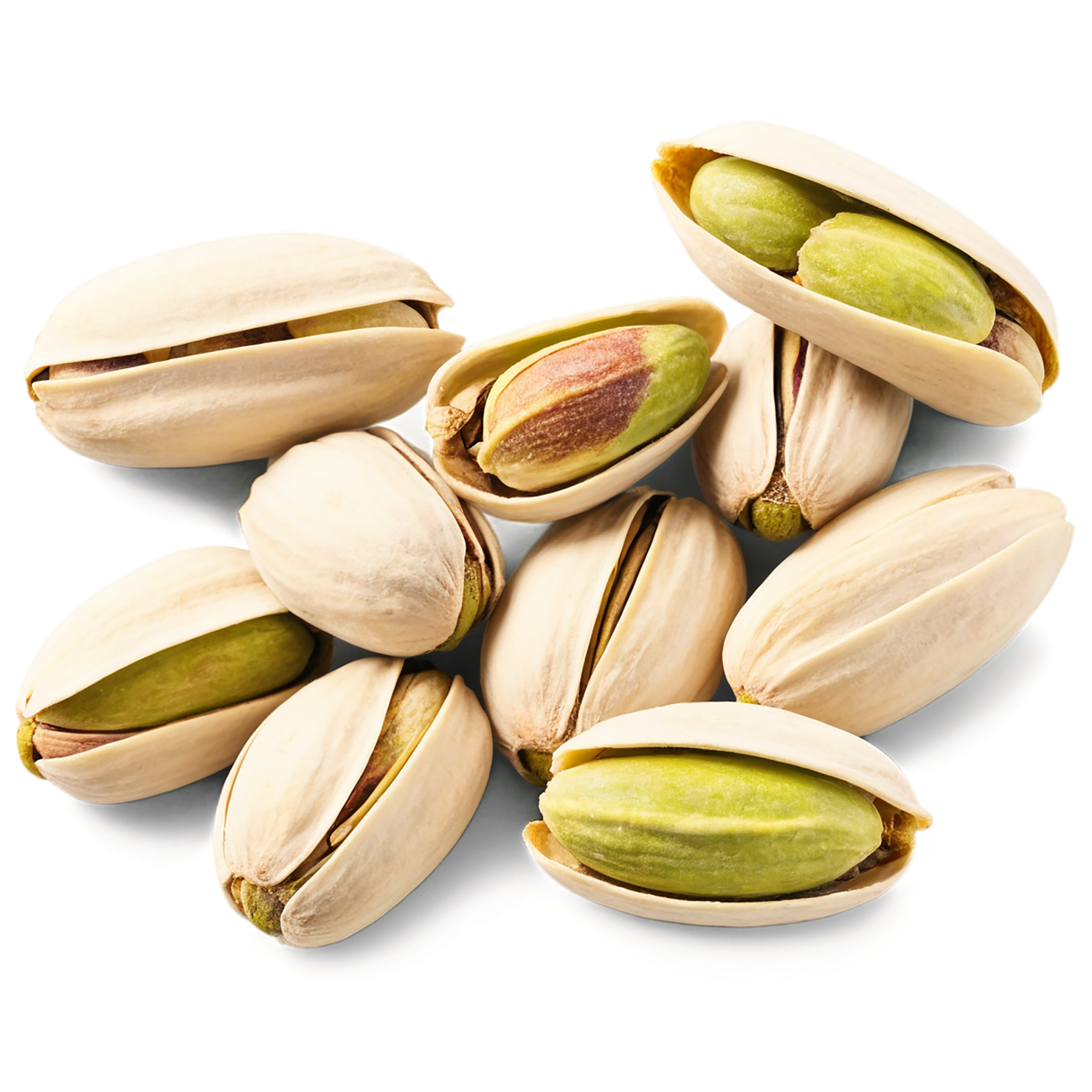 Pistachios nuts isolated on transparent background, #7572
